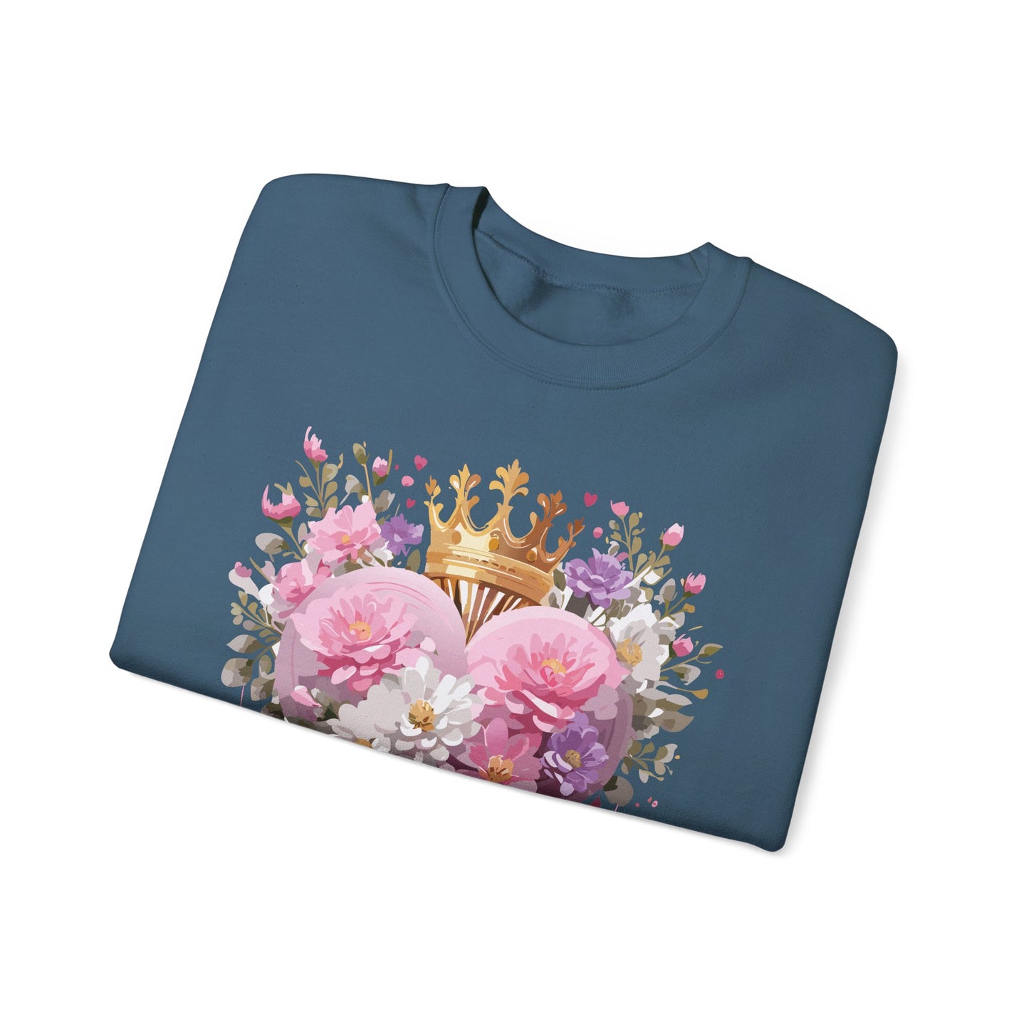 Floral Heart Sweatshirt, Floral Love Sweatshirt, Valentine's Day Sweatshirt, Heart Floral Sweatshirt