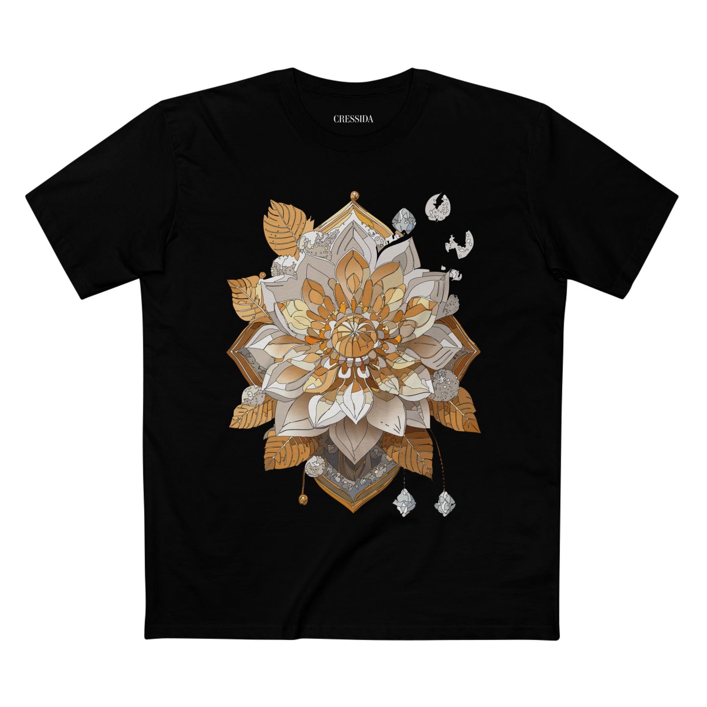 Floral Shirt, Shirt with Flower, Tee Shirt with Antique Flower