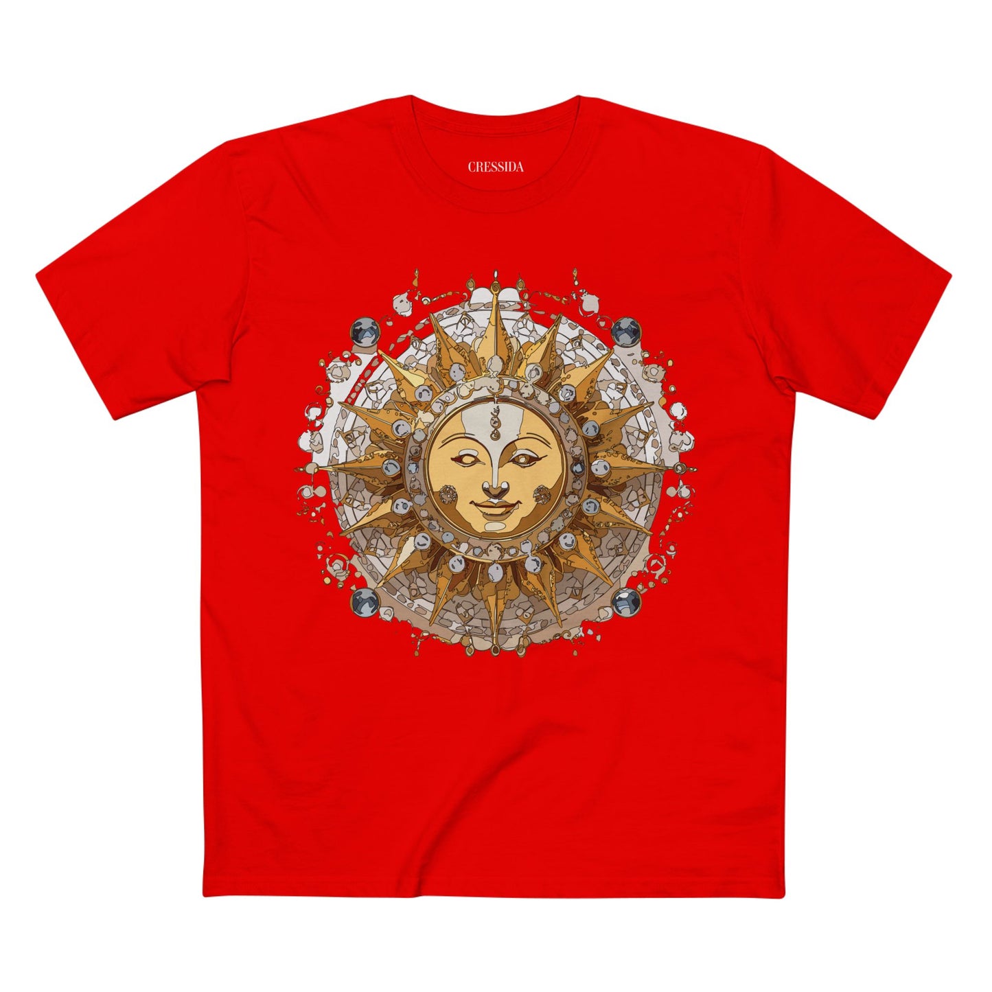Sun Shirt, Shirt with Sun, Tee Shirt with Gold Sun