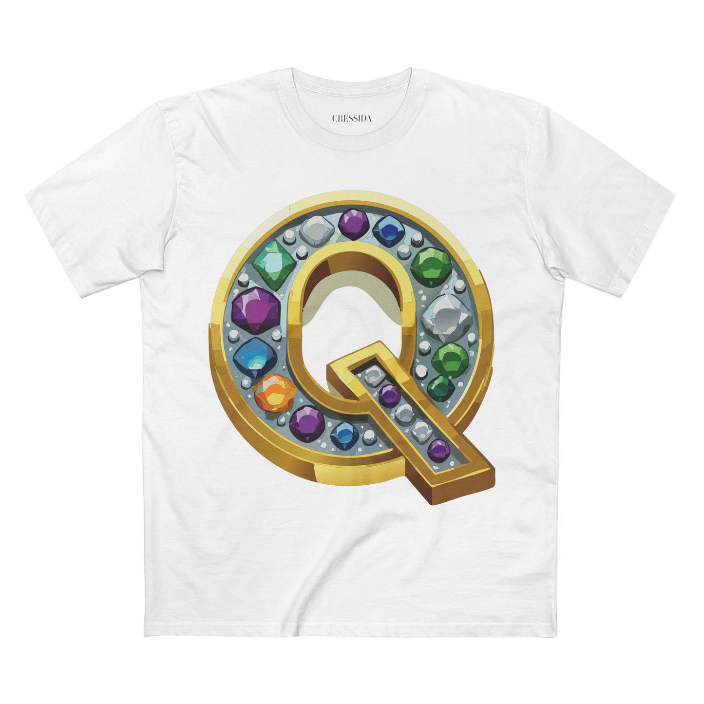 Letter Shirt, Shirt with Letters, Tee Shirt with Gold Letters
