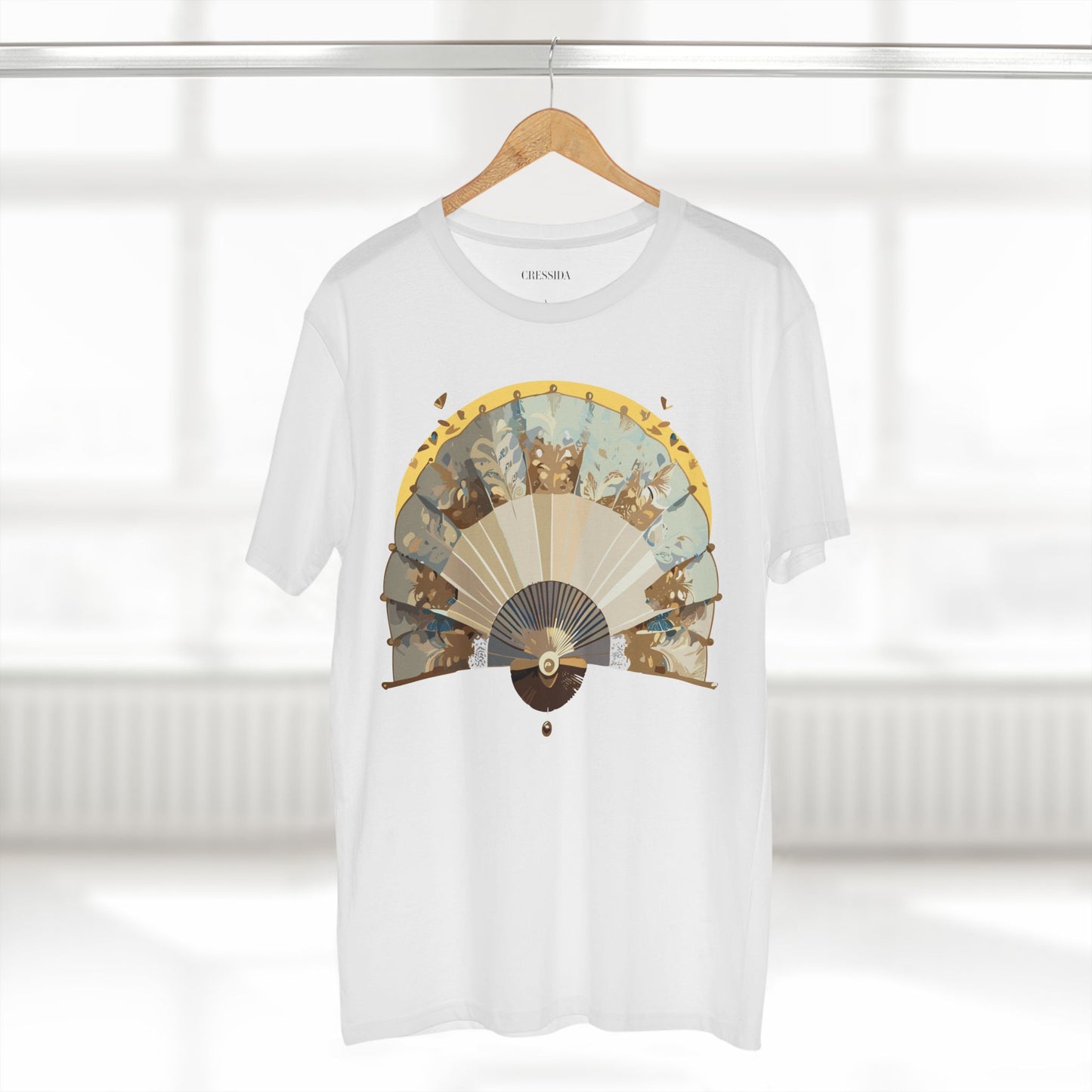 Fan shirt, Shirt with Fan, Tee Shirt with Antique Fan
