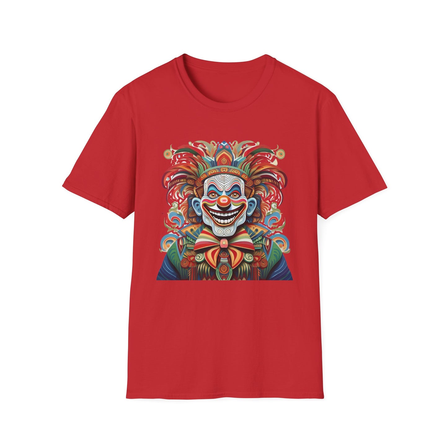 Clown Shirt, T Shirt with Clown, Funny Man Shirt, Tee Shirt with Funny Man, Circus Shirt, Shirt with Circus, Scary Man Shirt, Shirt with Scary Man