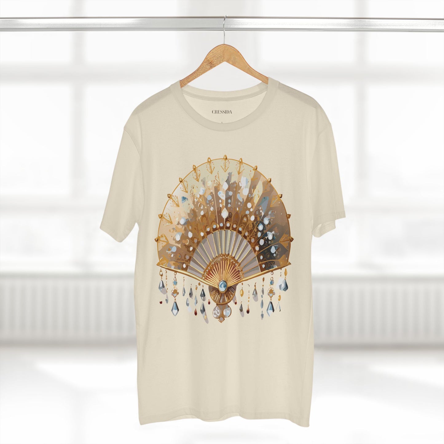Fan shirt, Shirt with Fan, Tee Shirt with Antique Fan
