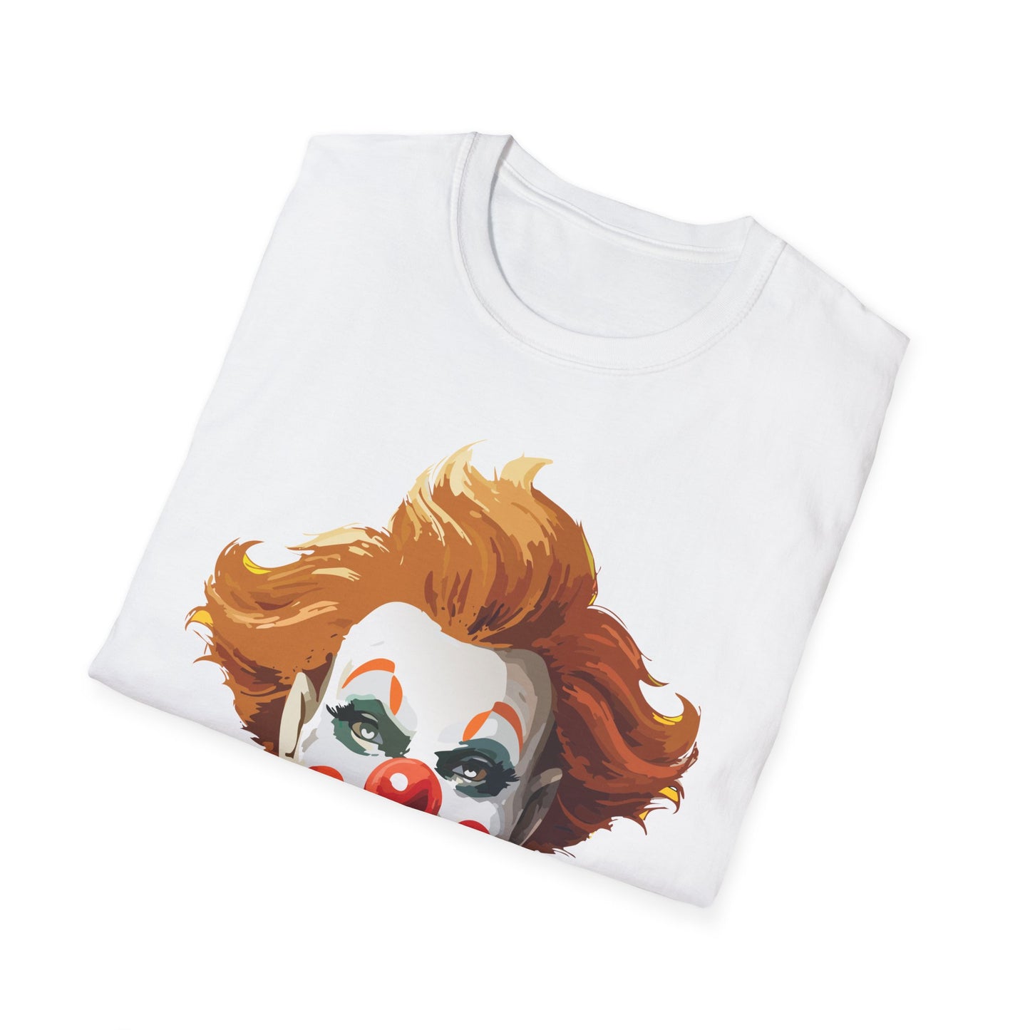 Clown Shirt, T Shirt with Clown, Funny Man Shirt, Tee Shirt with Funny Man, Circus Shirt, Shirt with Circus, Scary Man Shirt, Shirt with Scary Man