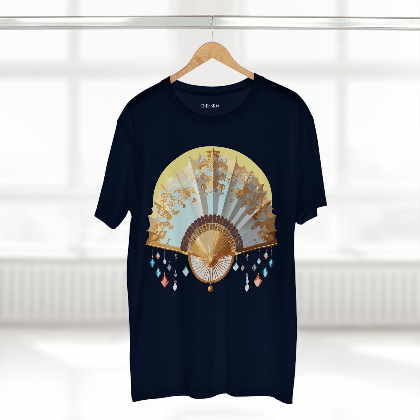 Fan shirt, Shirt with Fan, Tee Shirt with Antique Fan
