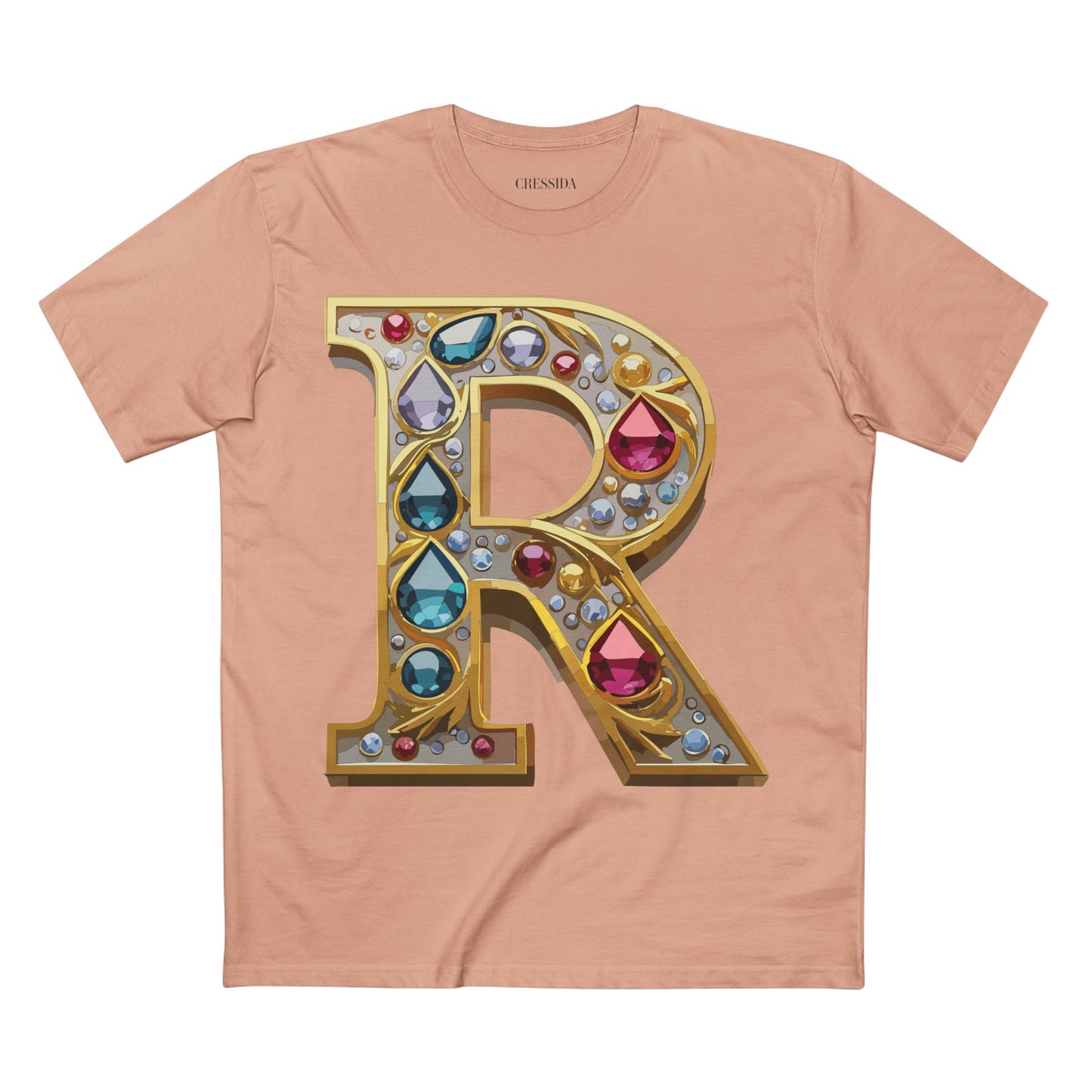 Letter Shirt, Shirt with Letters, Tee Shirt with Gold Letters