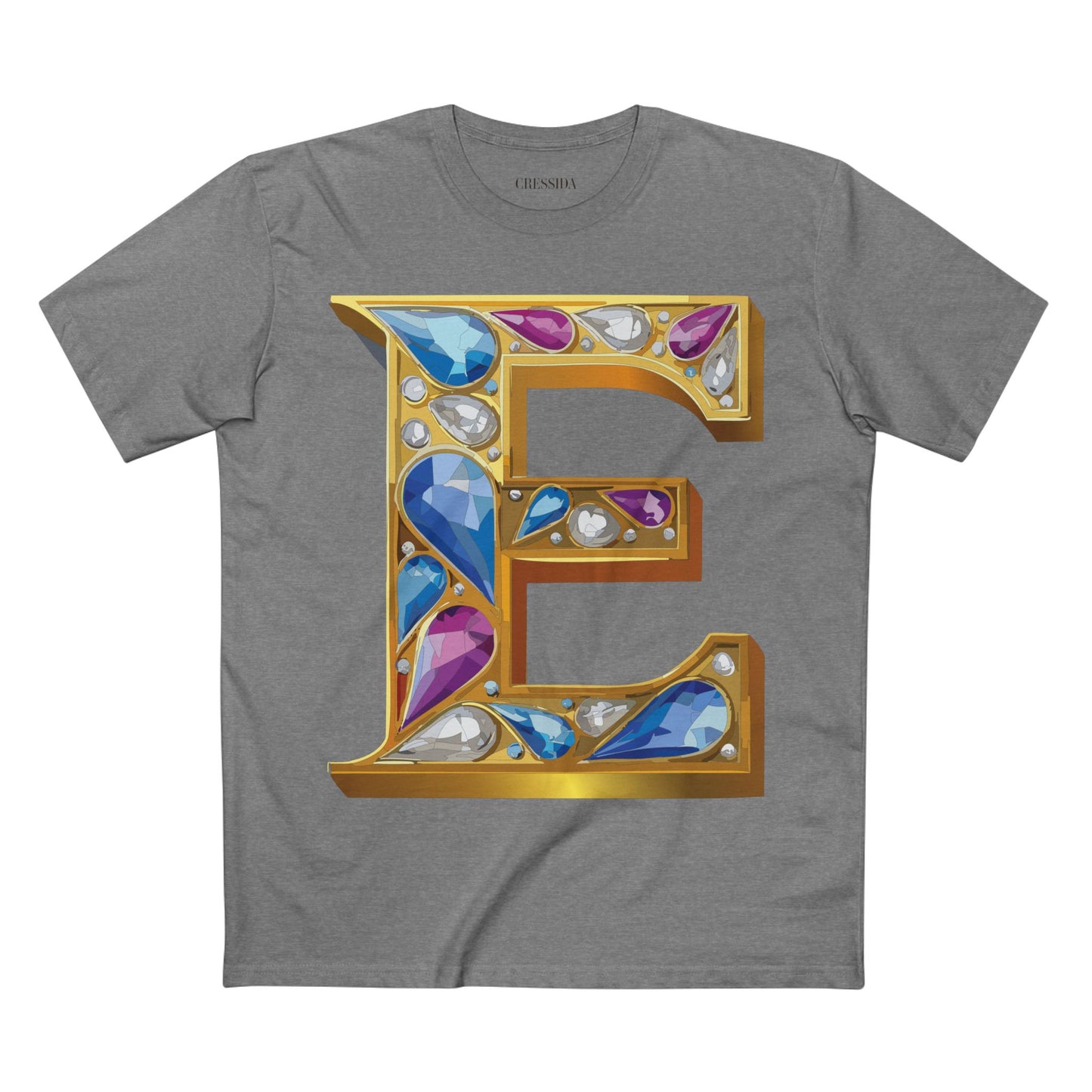 Letter Shirt, Shirt with Letters, Tee Shirt with Gold Letters