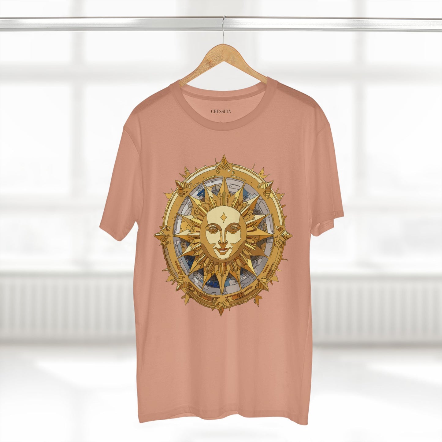 Sun Shirt, Shirt with Sun, Tee Shirt with Gold Sun