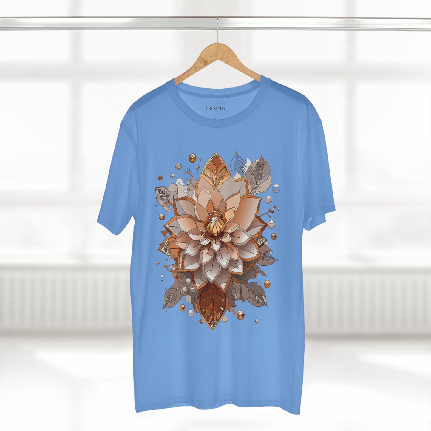 Floral Shirt, Shirt with Flower, Tee Shirt with Antique Flower