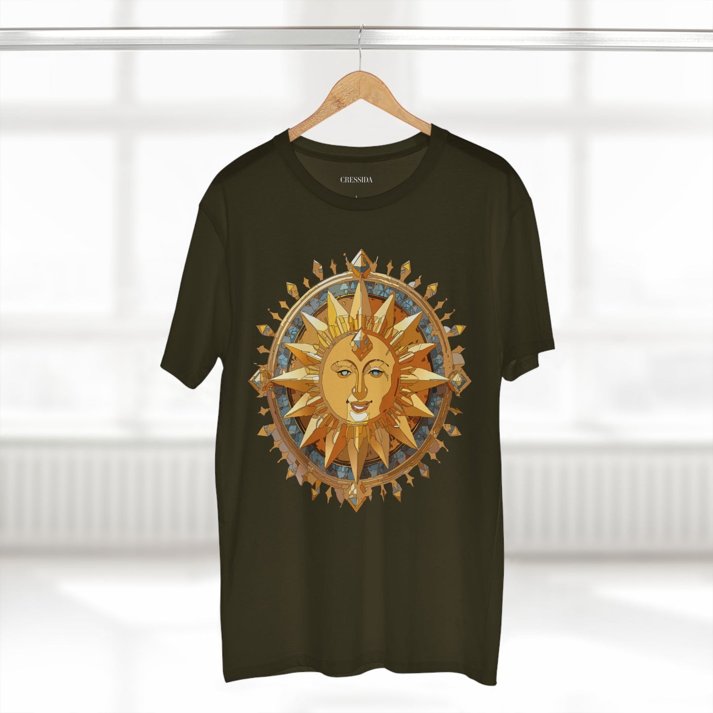Sun Shirt, Shirt with Sun, Tee Shirt with Gold Sun