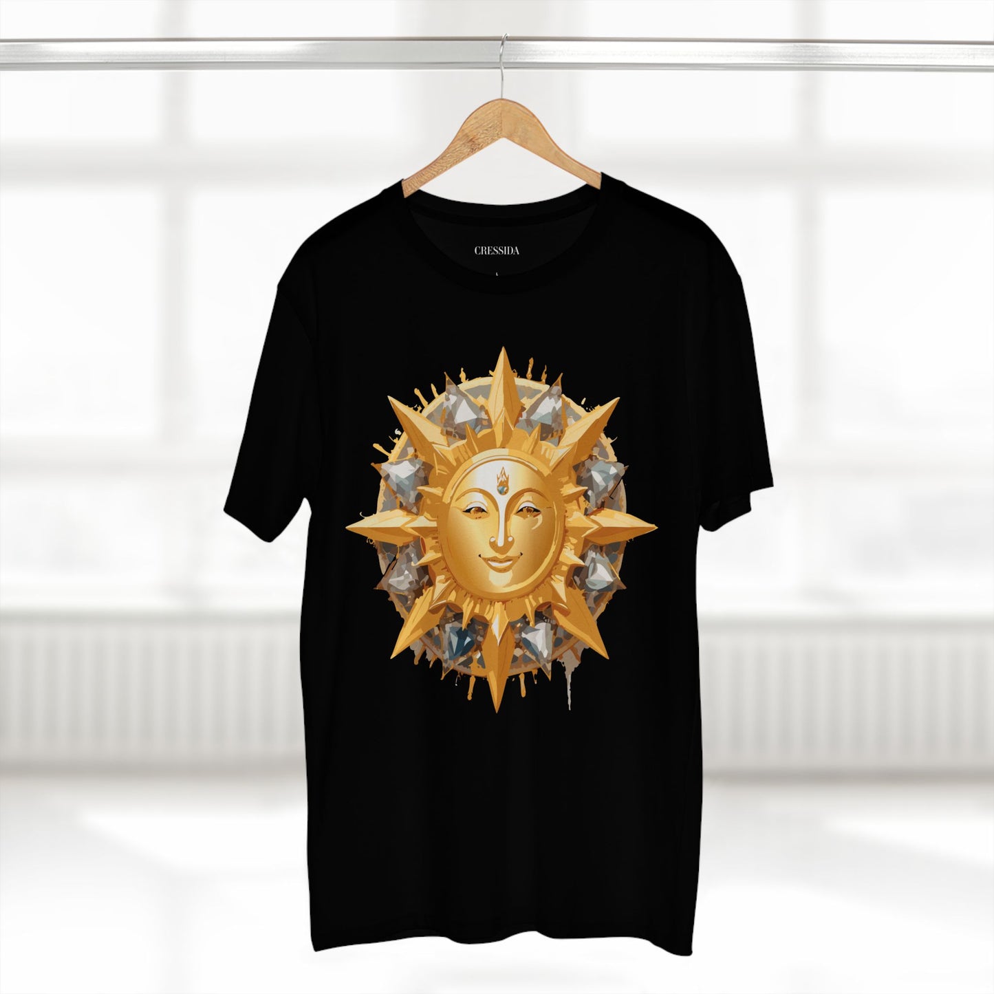 Sun Shirt, Shirt with Sun, Tee Shirt with Gold Sun