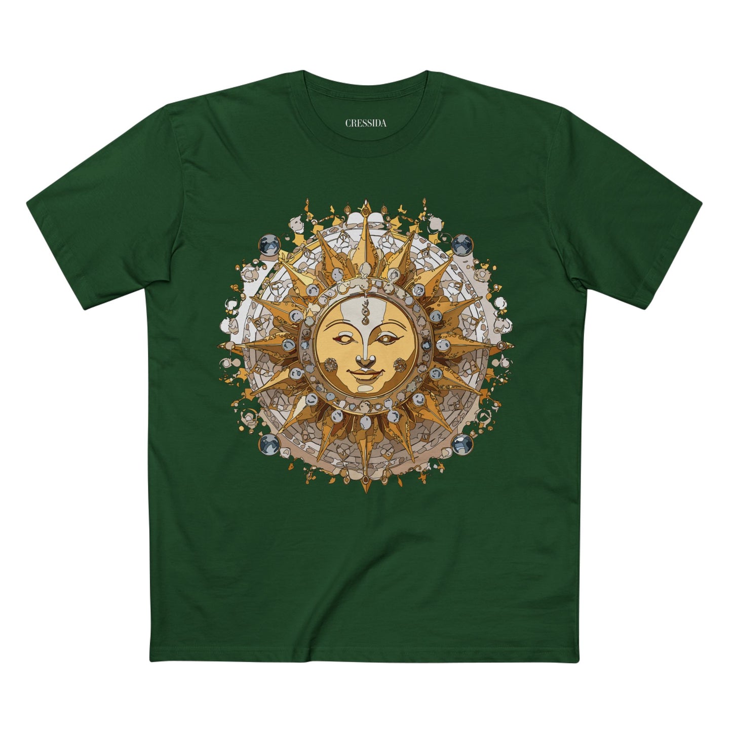 Sun Shirt, Shirt with Sun, Tee Shirt with Gold Sun