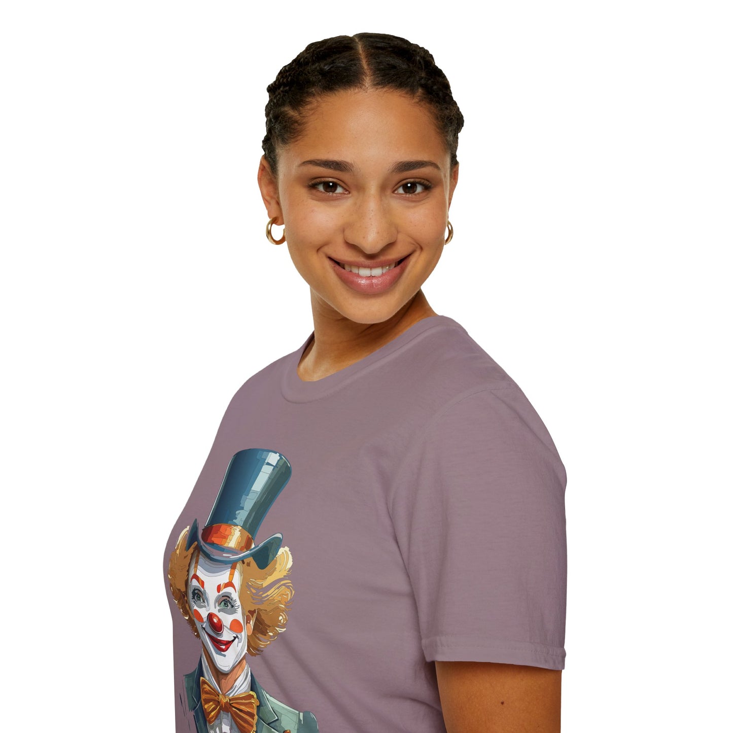 Clown Shirt, T Shirt with Clown, Funny Man Shirt, Tee Shirt with Funny Man, Circus Shirt, Shirt with Circus, Scary Man Shirt, Shirt with Scary Man