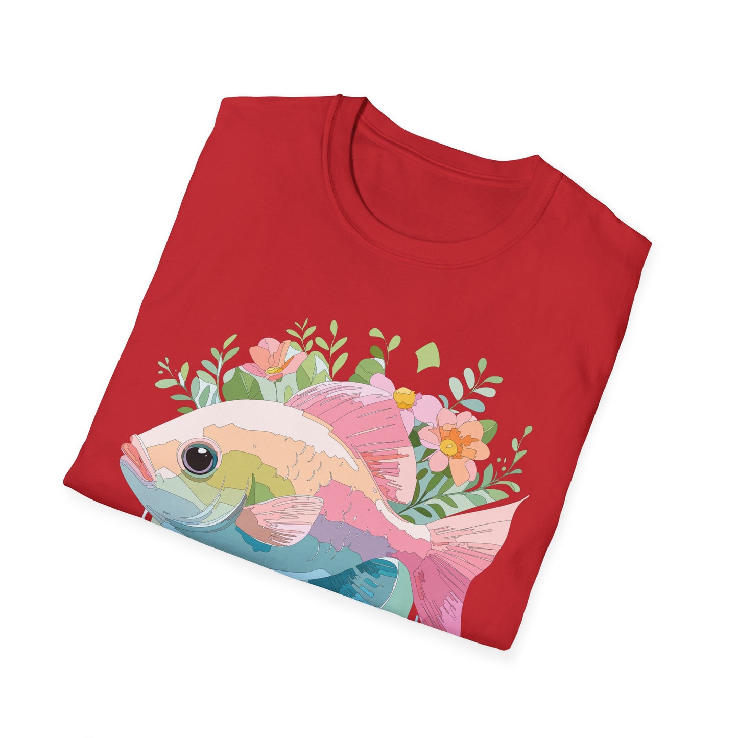 Fish Art Design Shirt, T Shirt with Fish, Graphic Shirt, Tee Shirt with Graphic Design, Shirt with Fish Graphic Art