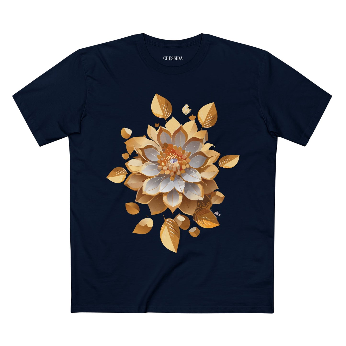 Floral Shirt, Shirt with Flower, Tee Shirt with Antique Flower