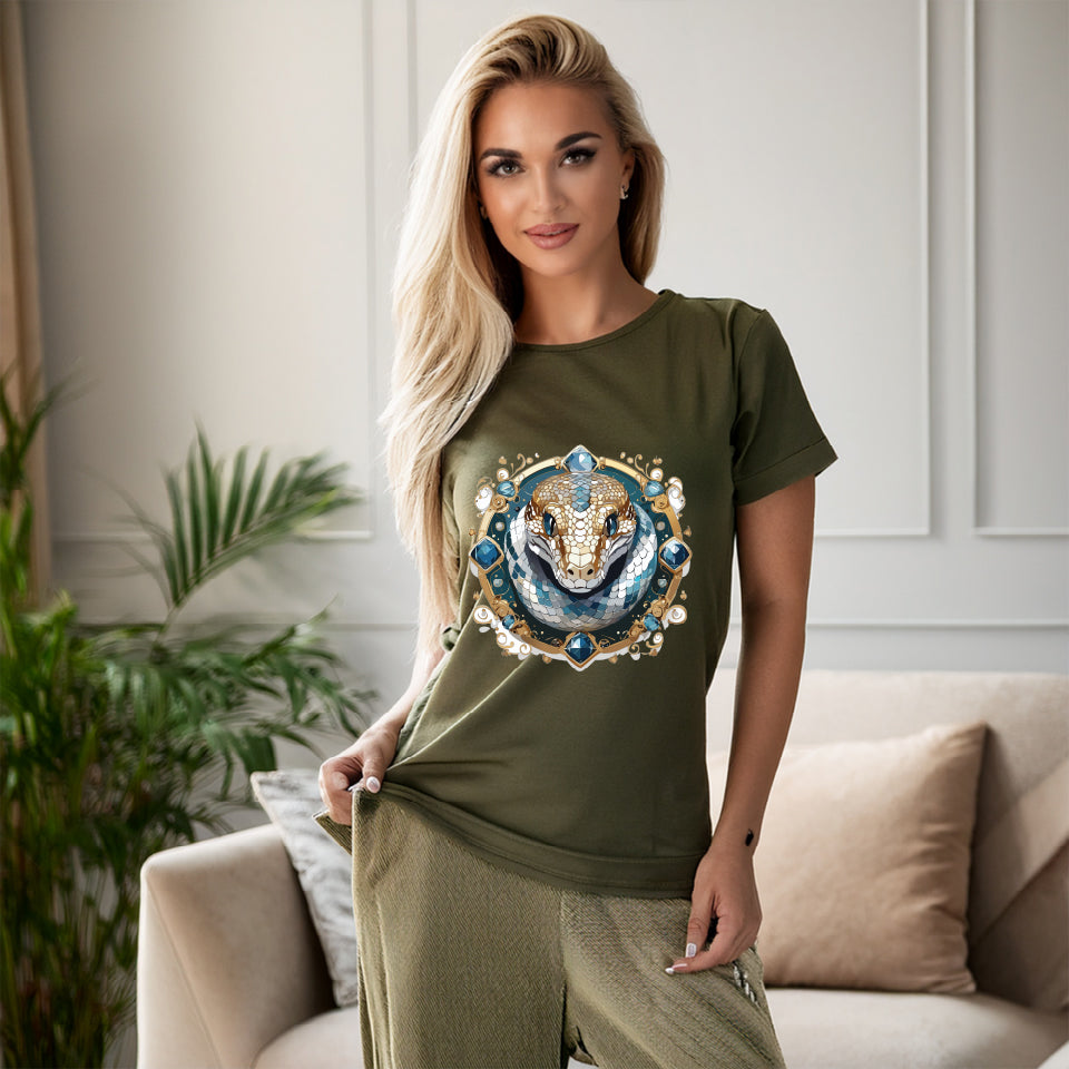 Animal Shirt, Shirt with Animals, Tee Shirt with Antique Animal Medallion