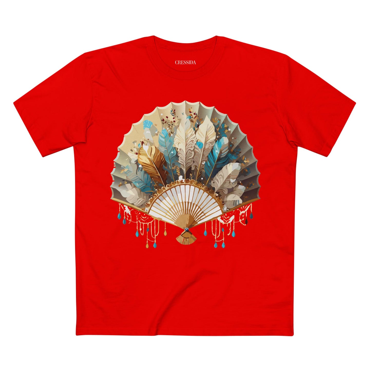 Fan shirt, Shirt with Fan, Tee Shirt with Antique Fan