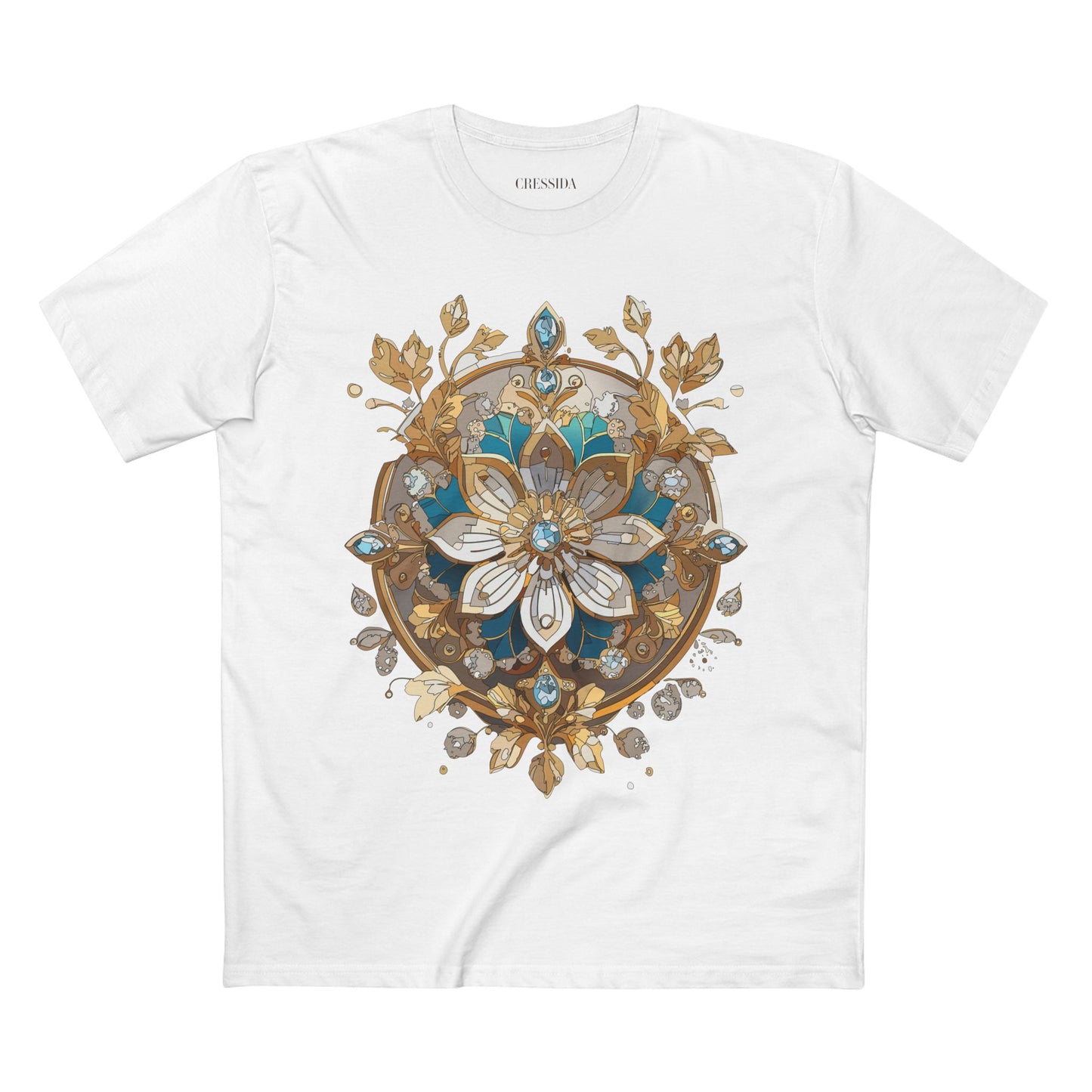 Floral Shirt, Shirt with Flower, Tee Shirt with Antique Flower
