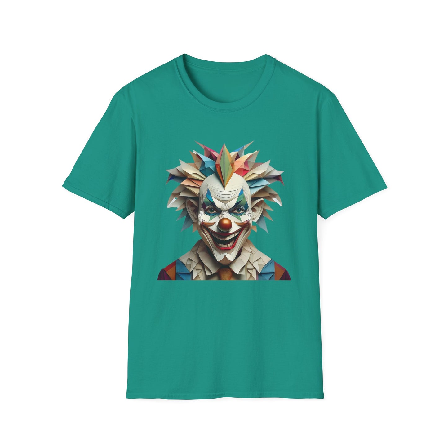 Clown Shirt, T Shirt with Clown, Funny Man Shirt, Tee Shirt with Funny Man, Circus Shirt, Shirt with Circus, Scary Man Shirt, Shirt with Scary Man