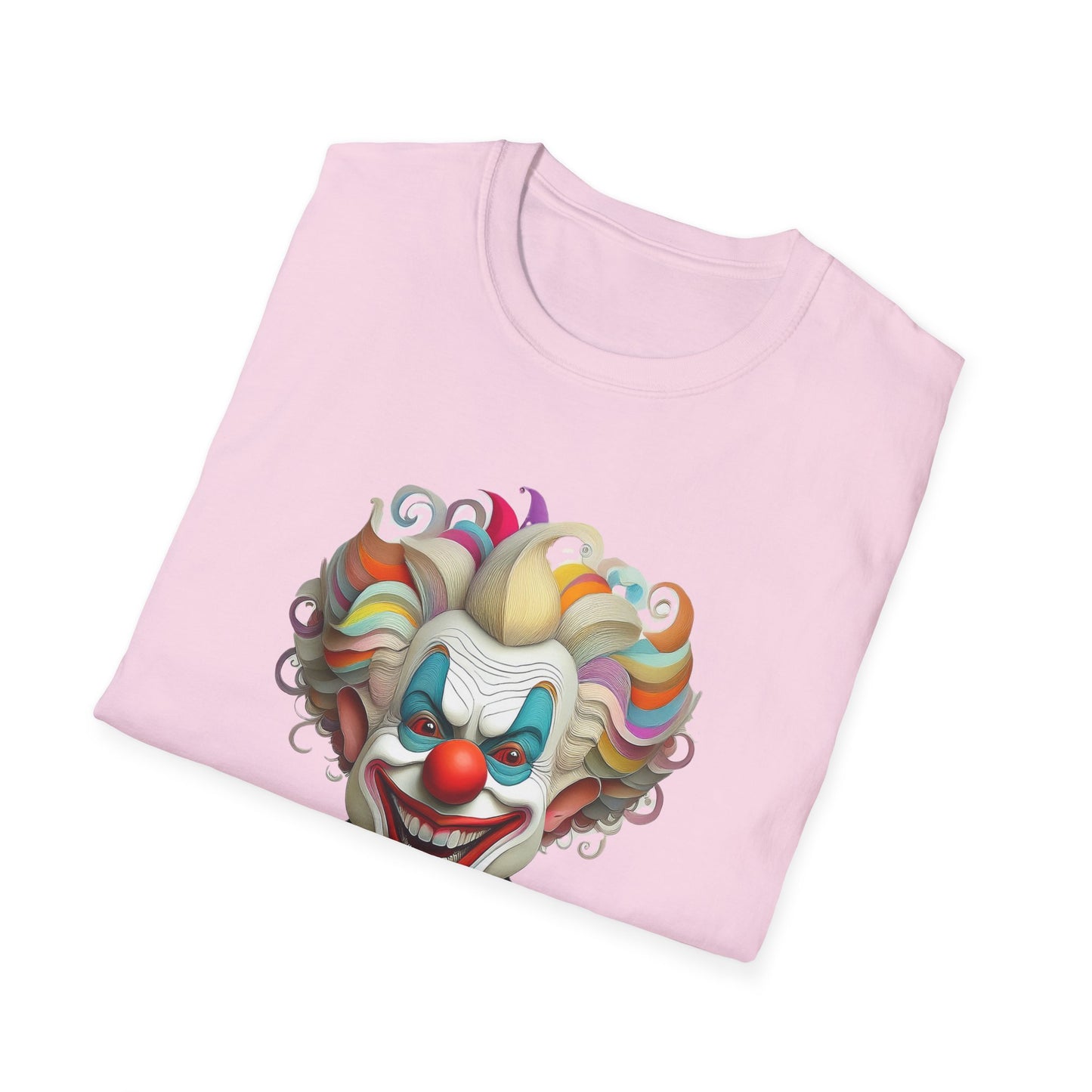 Clown Shirt, T Shirt with Clown, Funny Man Shirt, Tee Shirt with Funny Man, Circus Shirt, Shirt with Circus, Scary Man Shirt, Shirt with Scary Man