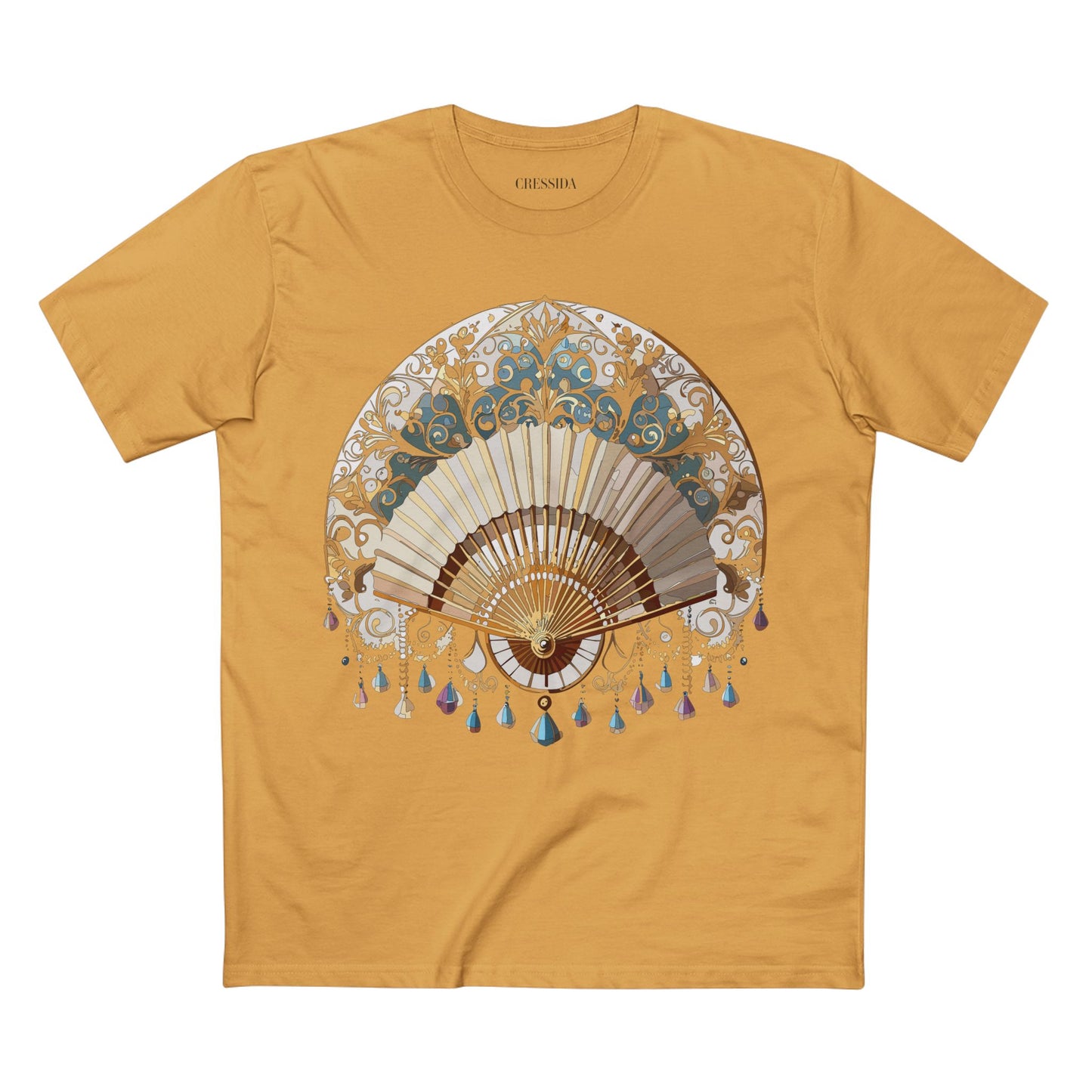 Fan shirt, Shirt with Fan, Tee Shirt with Antique Fan