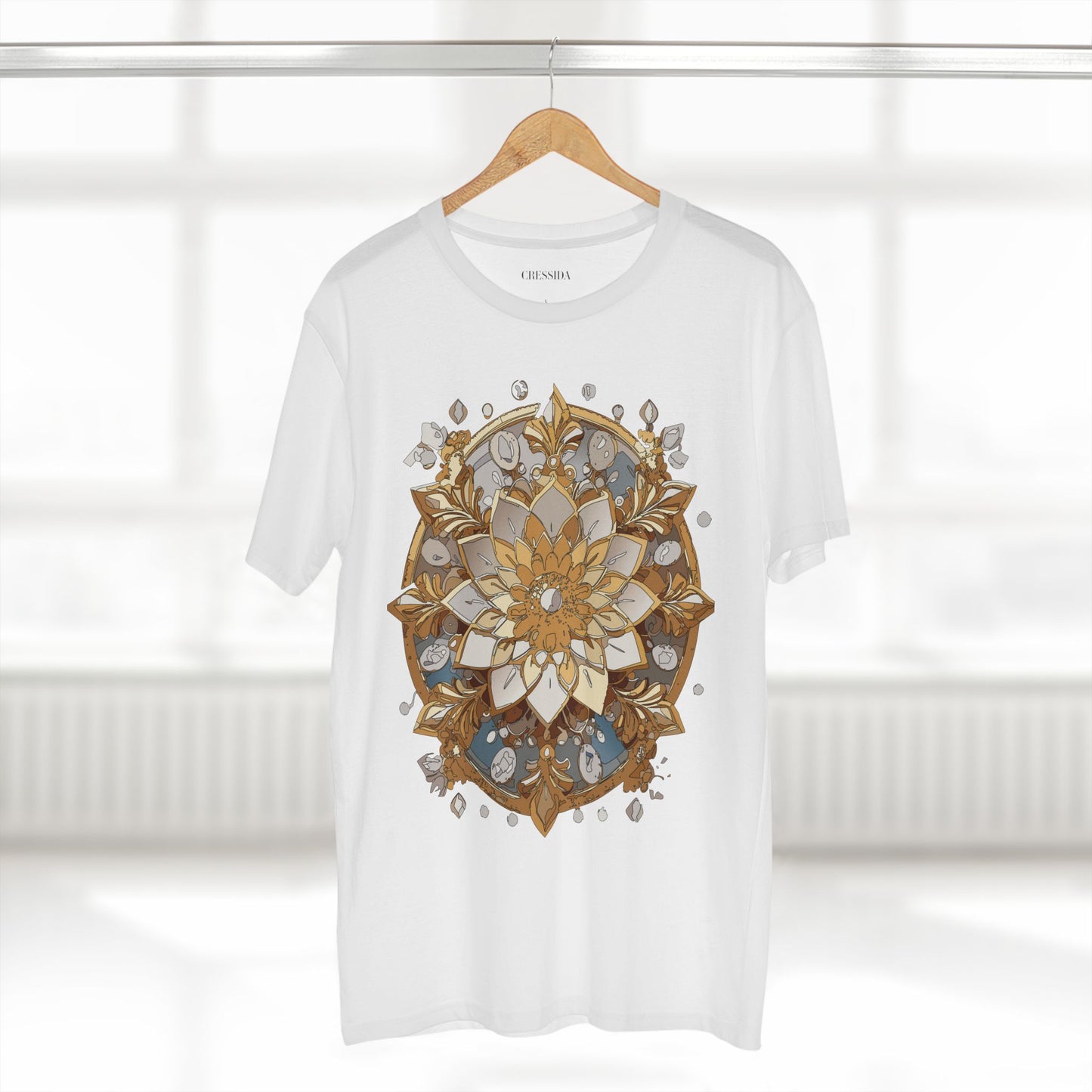 Floral Shirt, Shirt with Flower, Tee Shirt with Antique Flower