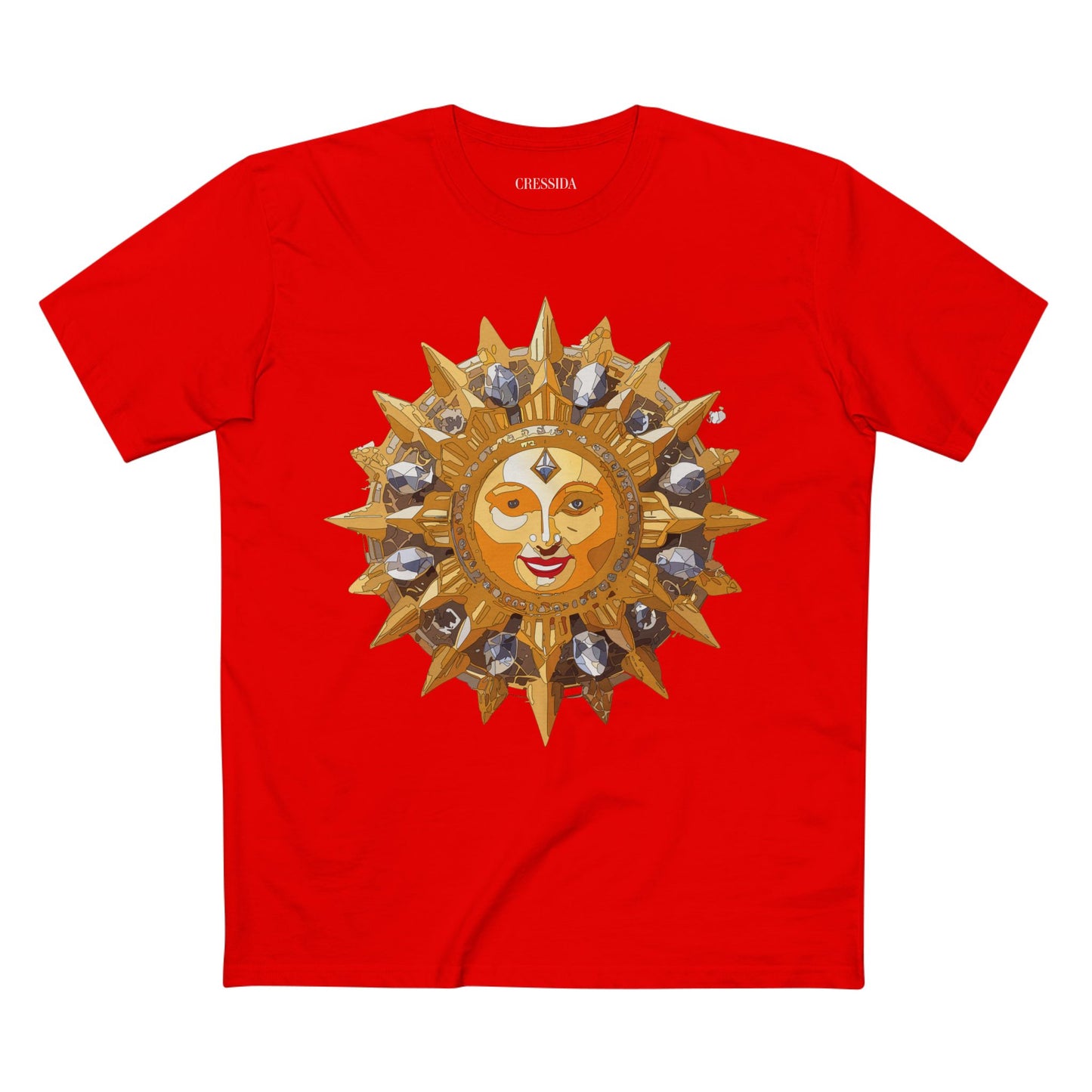 Sun Shirt, Shirt with Sun, Tee Shirt with Gold Sun