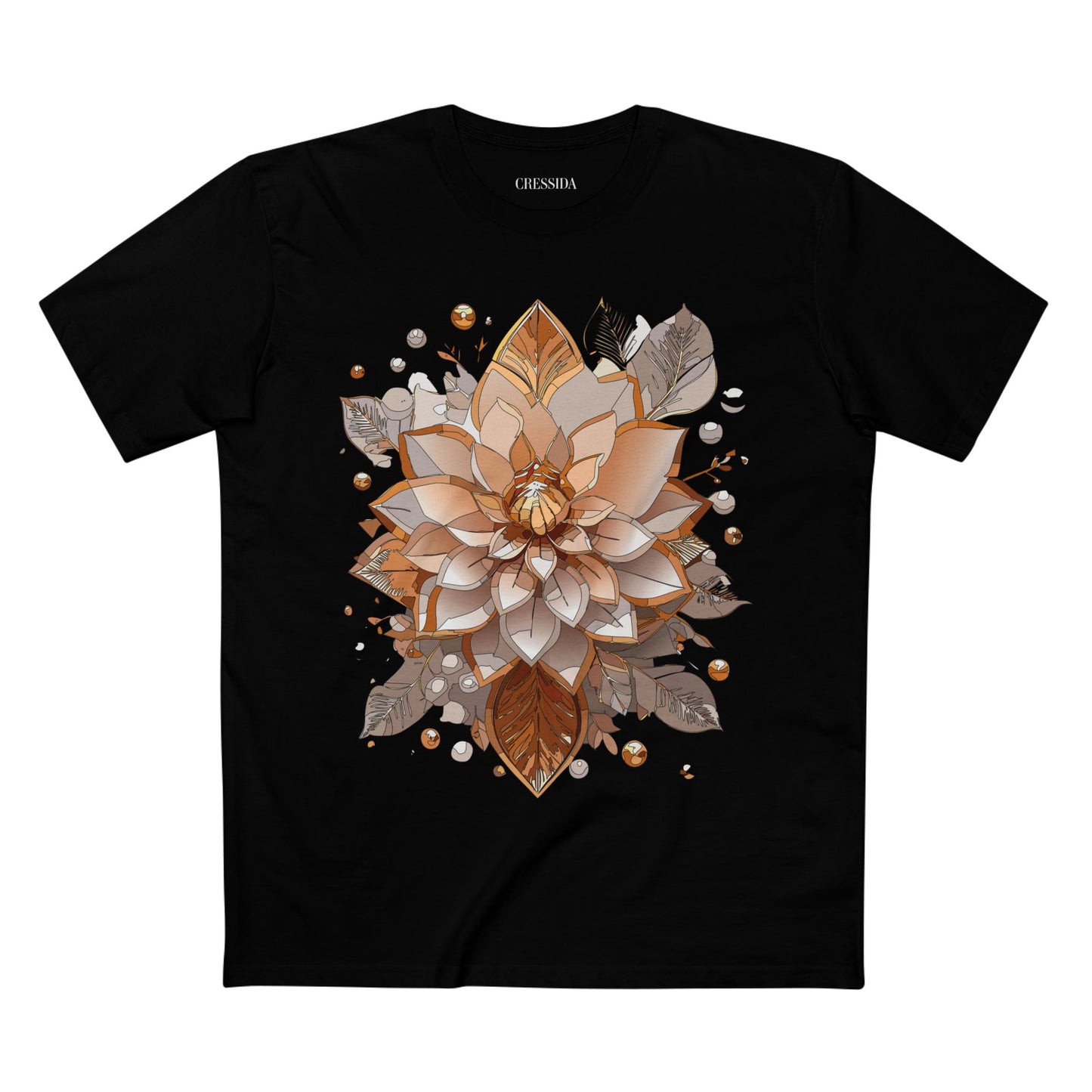 Floral Shirt, Shirt with Flower, Tee Shirt with Antique Flower
