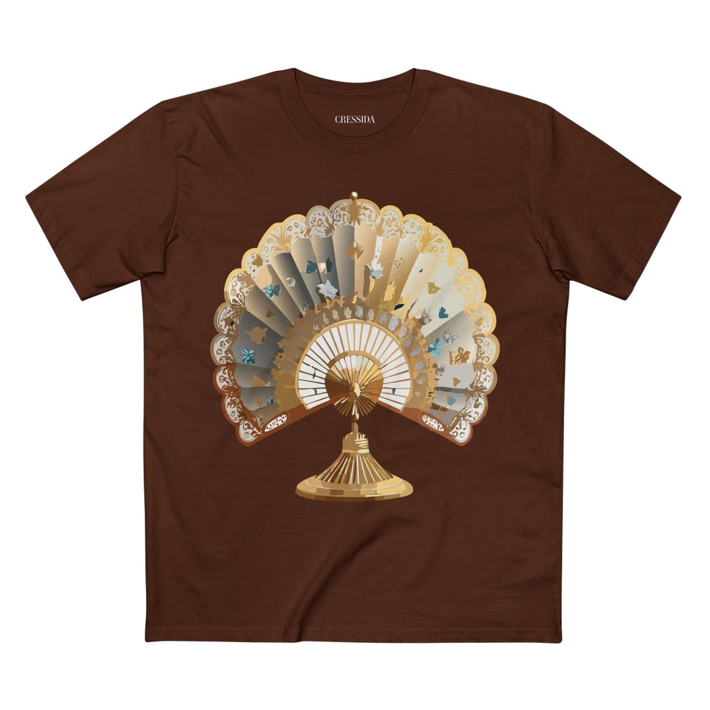 Fan shirt, Shirt with Fan, Tee Shirt with Antique Fan