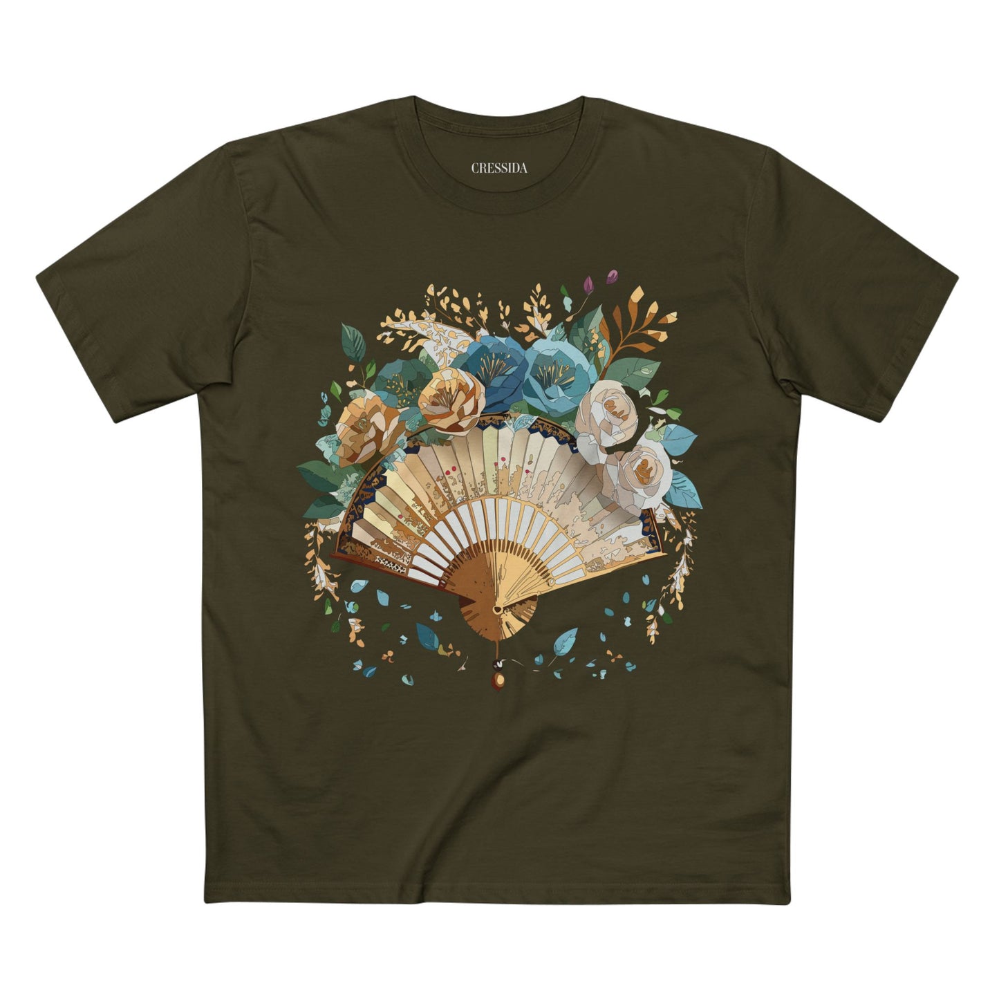Fan shirt, Shirt with Fan, Tee Shirt with Antique Fan