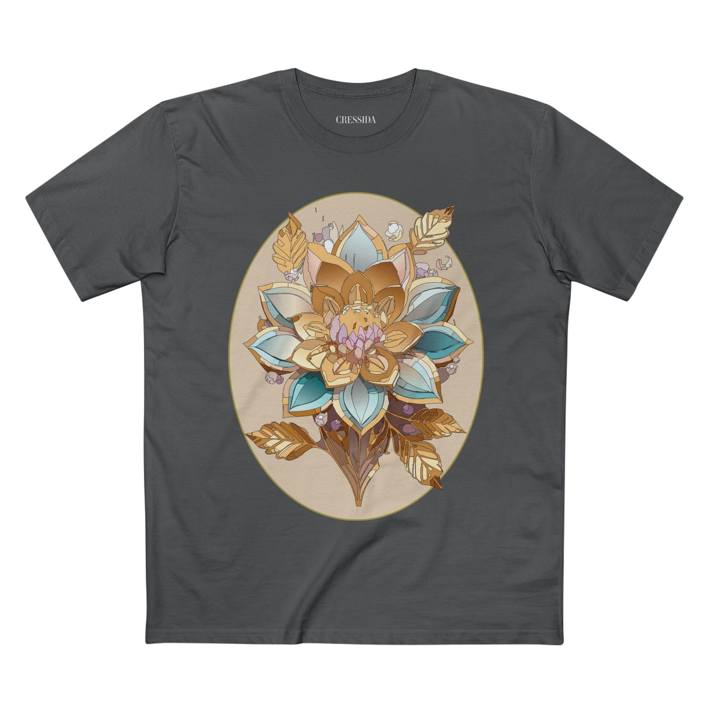 Floral Shirt, Shirt with Flower, Tee Shirt with Antique Flower