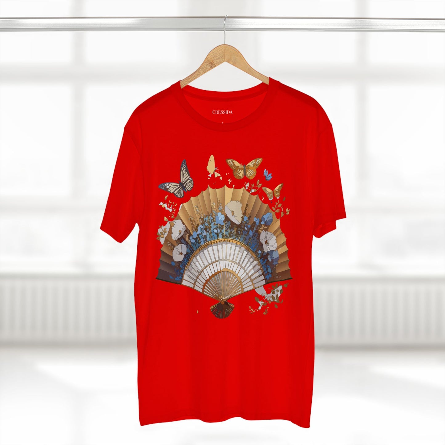 Fan shirt, Shirt with Fan, Tee Shirt with Antique Fan