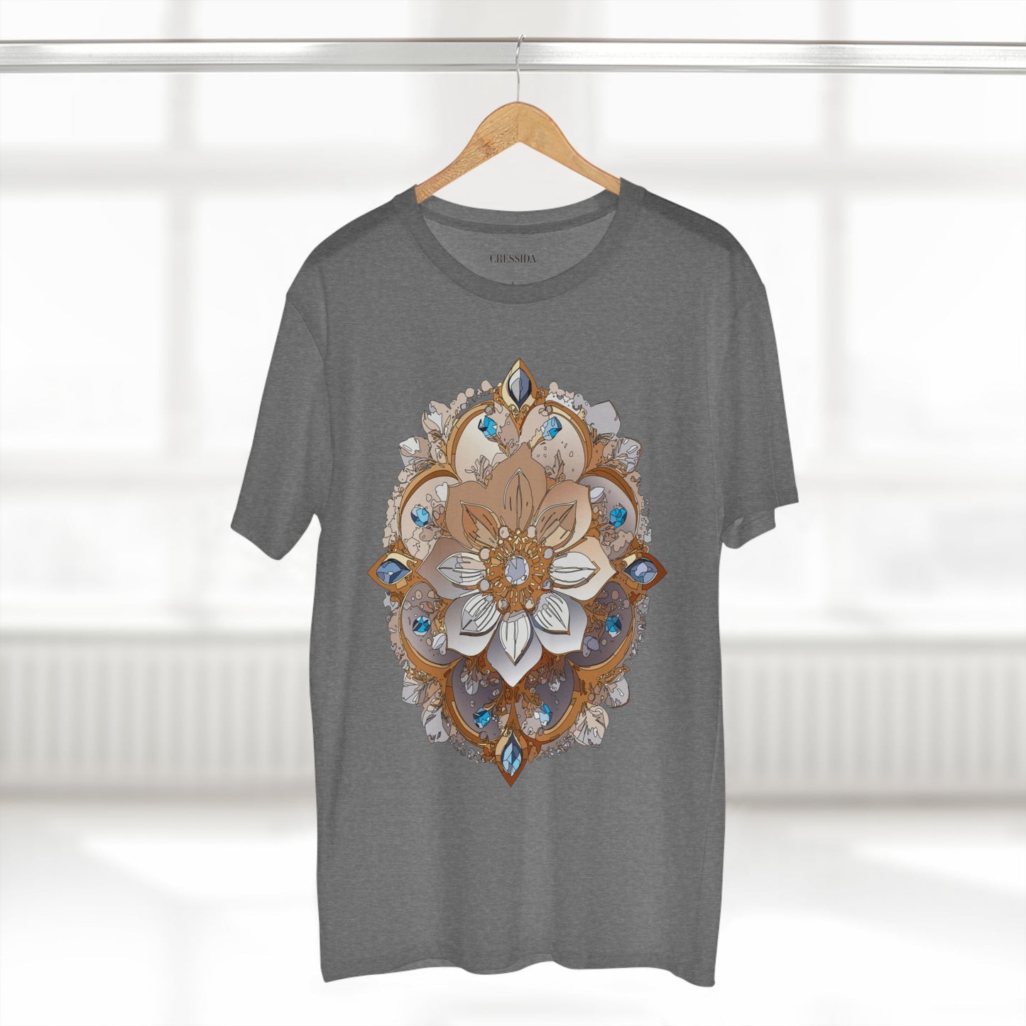 Floral Shirt, Shirt with Flower, Tee Shirt with Antique Flower