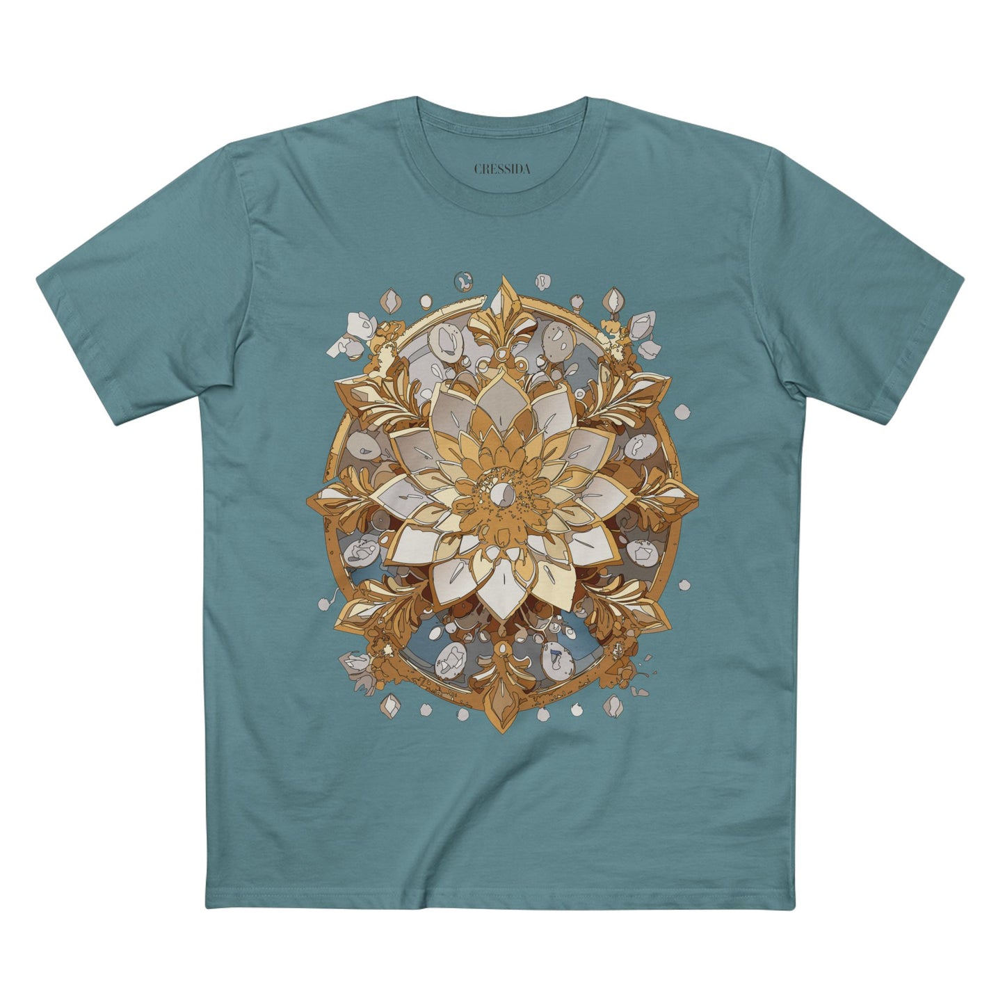 Floral Shirt, Shirt with Flower, Tee Shirt with Antique Flower