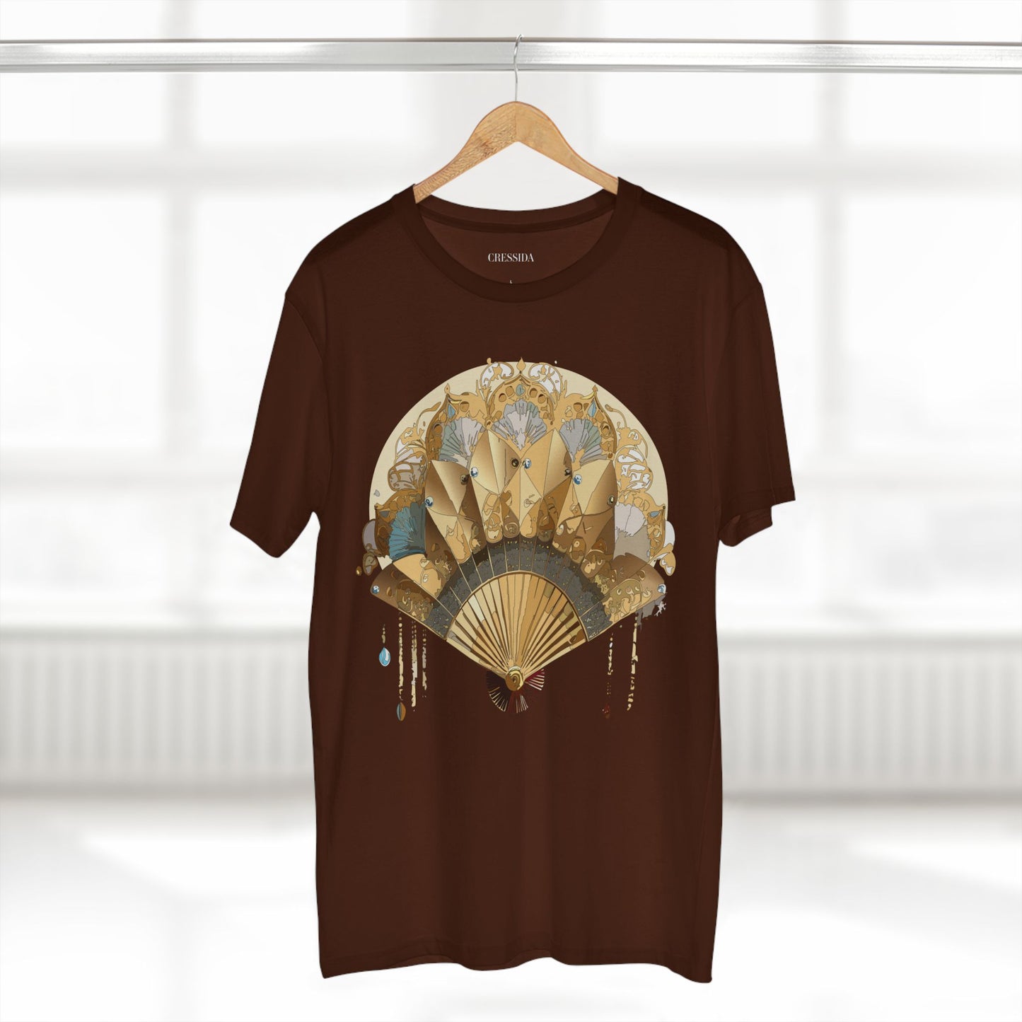 Fan shirt, Shirt with Fan, Tee Shirt with Antique Fan