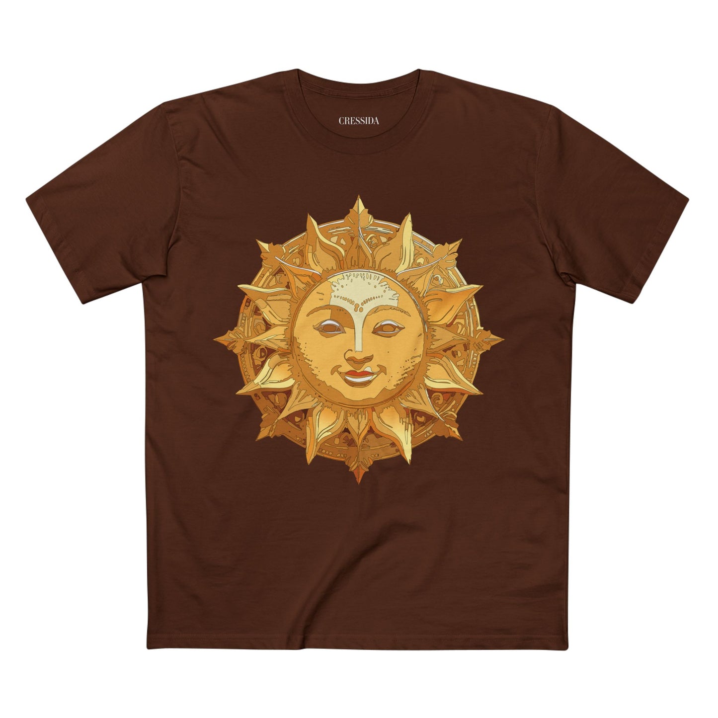 Sun Shirt, Shirt with Sun, Tee Shirt with Gold Sun