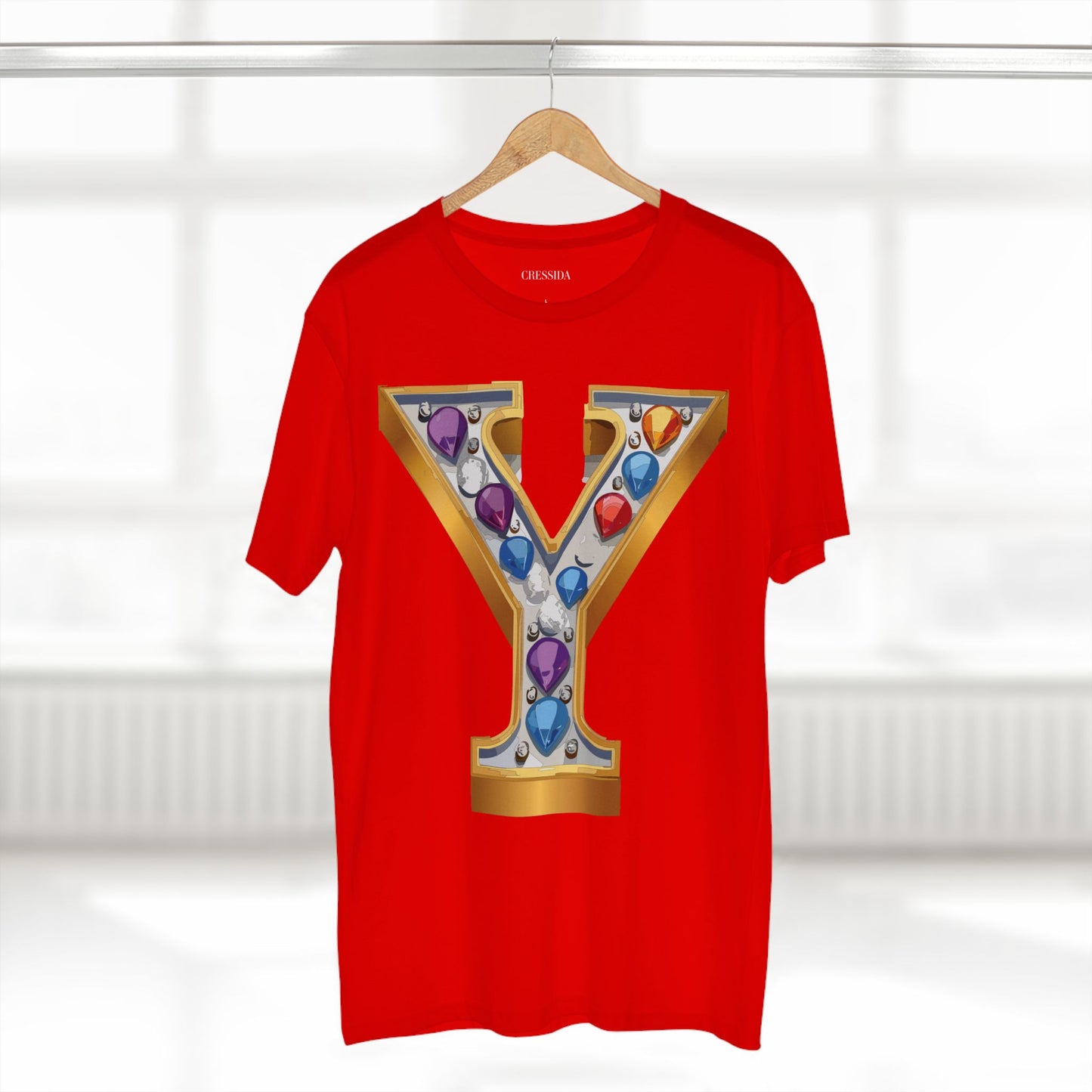 Letter Shirt, Shirt with Letters, Tee Shirt with Gold Letters