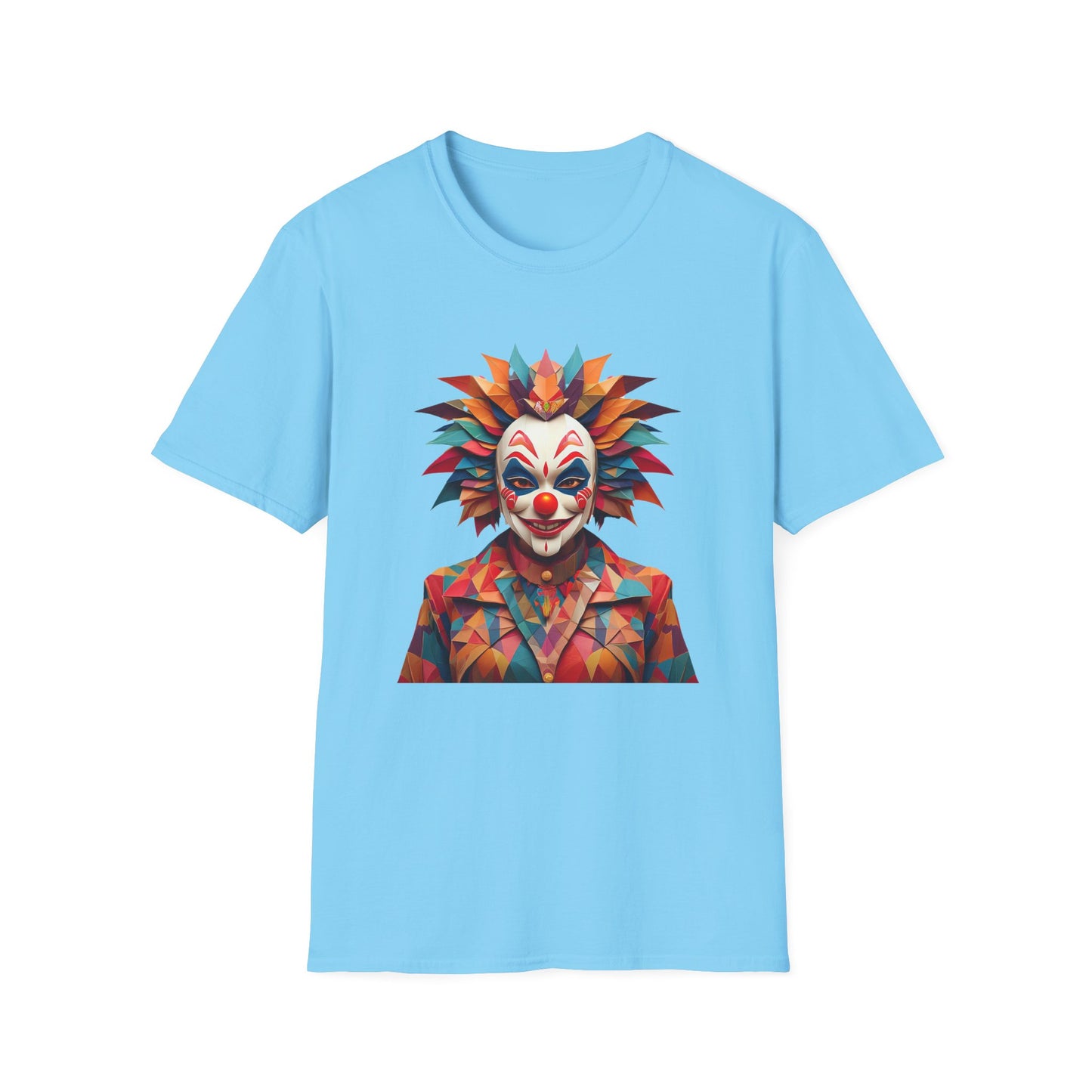 Clown Shirt, T Shirt with Clown, Funny Man Shirt, Tee Shirt with Funny Man, Circus Shirt, Shirt with Circus, Scary Man Shirt, Shirt with Scary Man