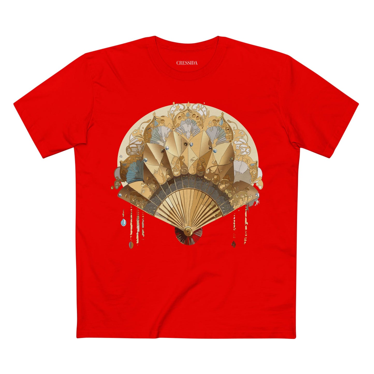 Fan shirt, Shirt with Fan, Tee Shirt with Antique Fan