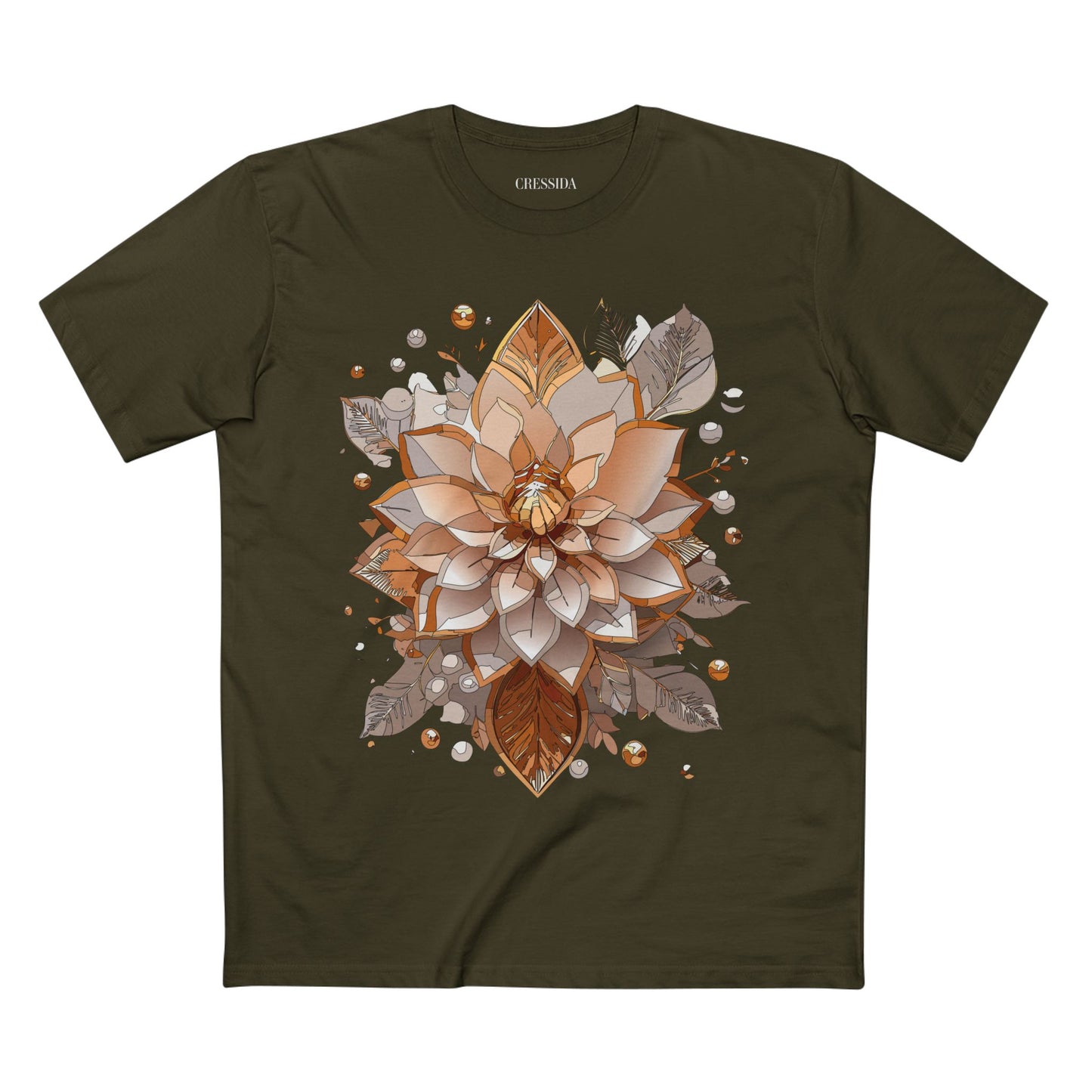 Floral Shirt, Shirt with Flower, Tee Shirt with Antique Flower