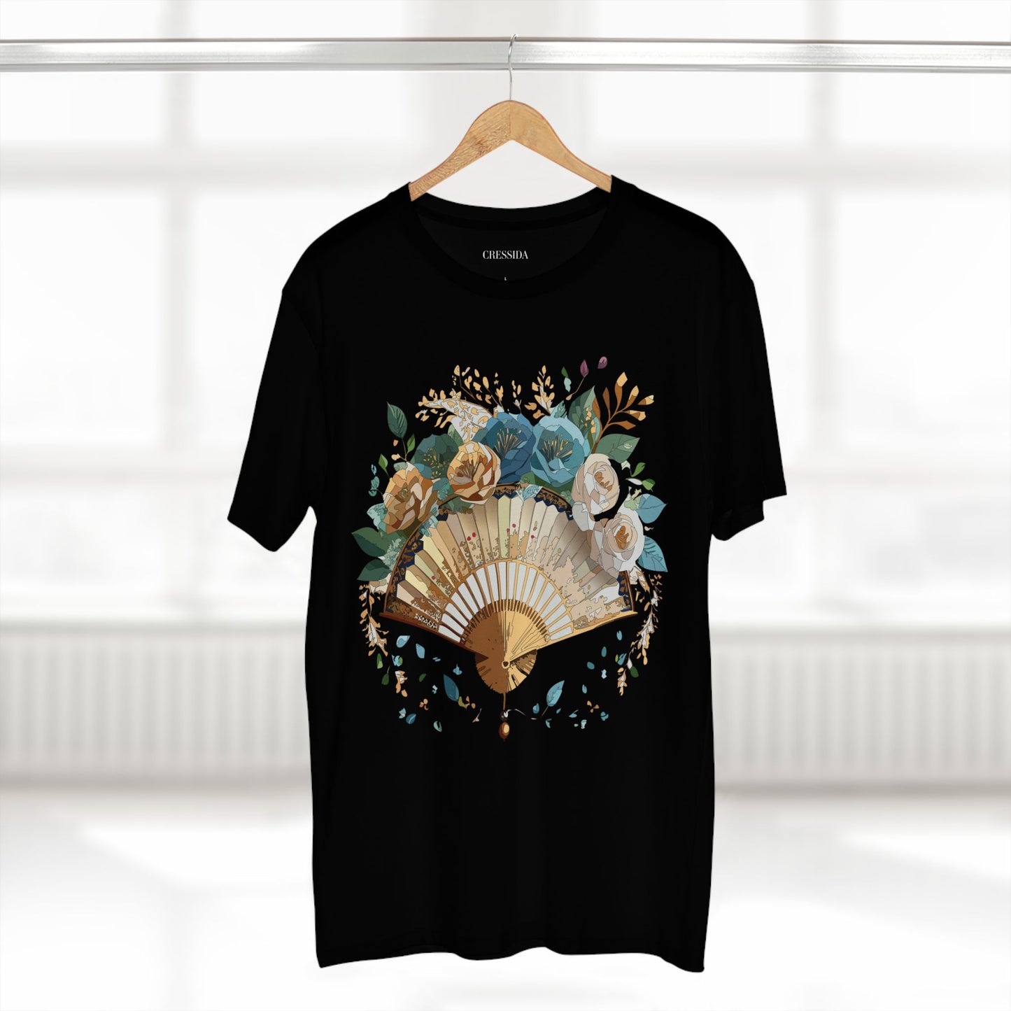 Fan shirt, Shirt with Fan, Tee Shirt with Antique Fan
