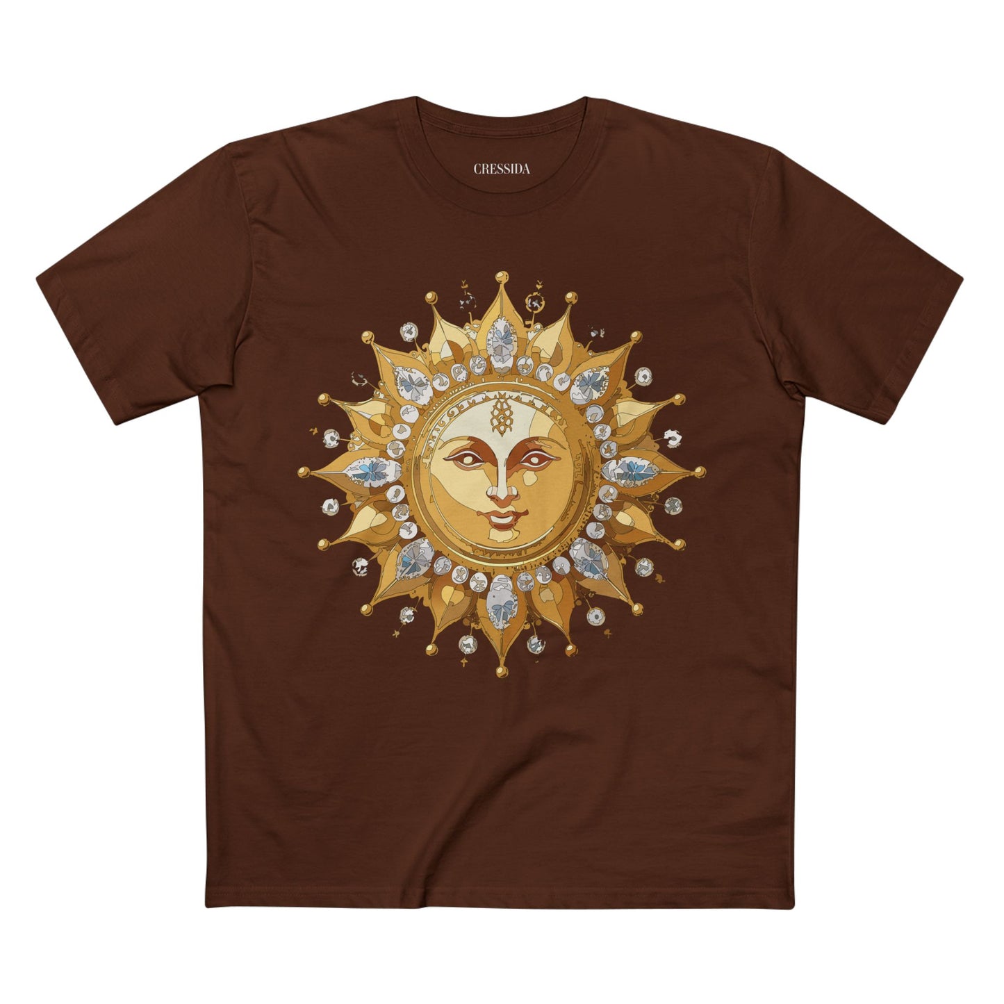 Sun Shirt, Shirt with Sun, Tee Shirt with Gold Sun