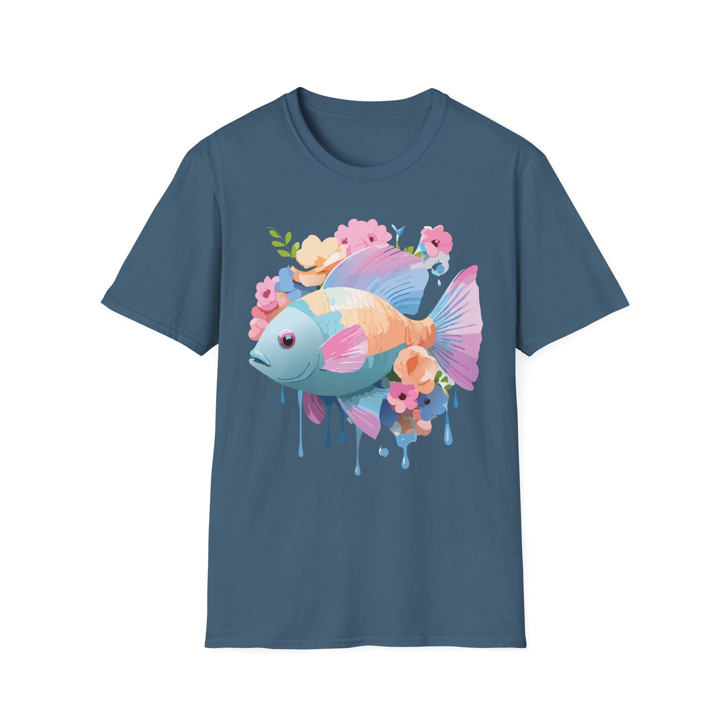 Fish Art Design Shirt, T Shirt with Fish, Graphic Shirt, Tee Shirt with Graphic Design, Shirt with Fish Graphic Art