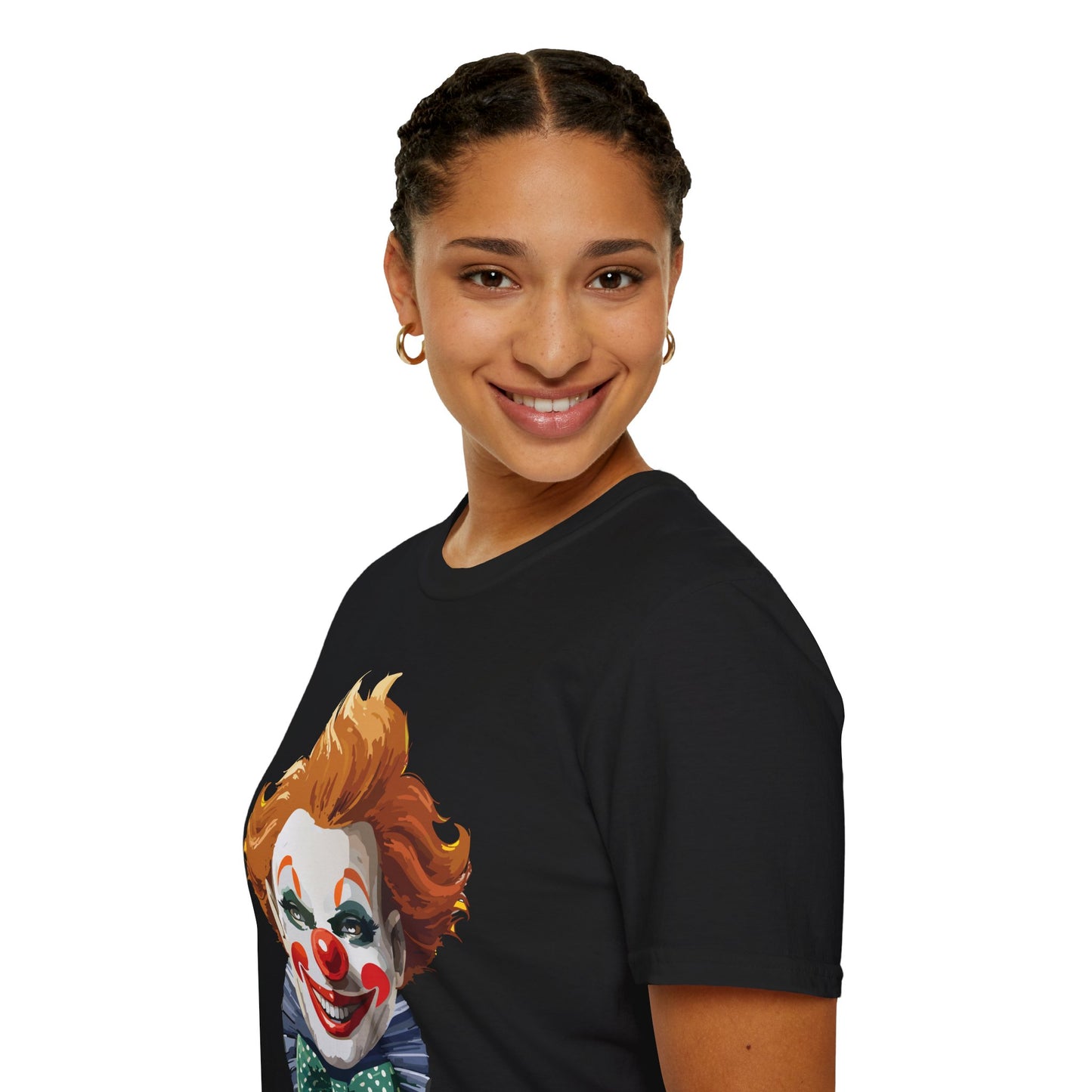 Clown Shirt, T Shirt with Clown, Funny Man Shirt, Tee Shirt with Funny Man, Circus Shirt, Shirt with Circus, Scary Man Shirt, Shirt with Scary Man