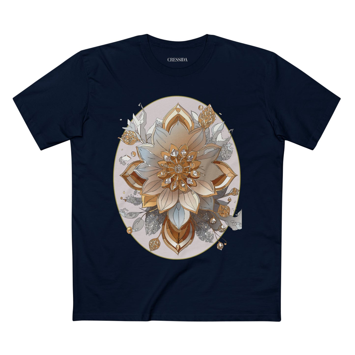 Floral Shirt, Shirt with Flower, Tee Shirt with Antique Flower