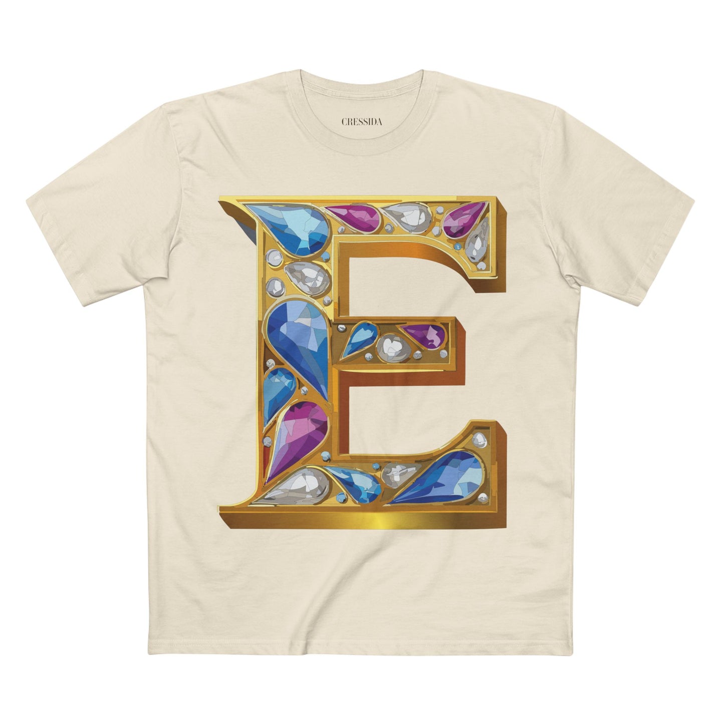 Letter Shirt, Shirt with Letters, Tee Shirt with Gold Letters