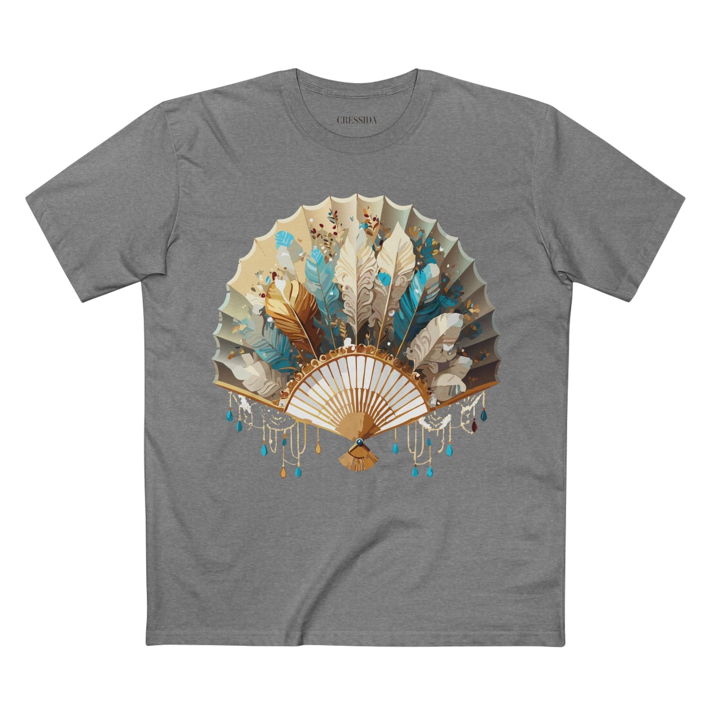 Fan shirt, Shirt with Fan, Tee Shirt with Antique Fan