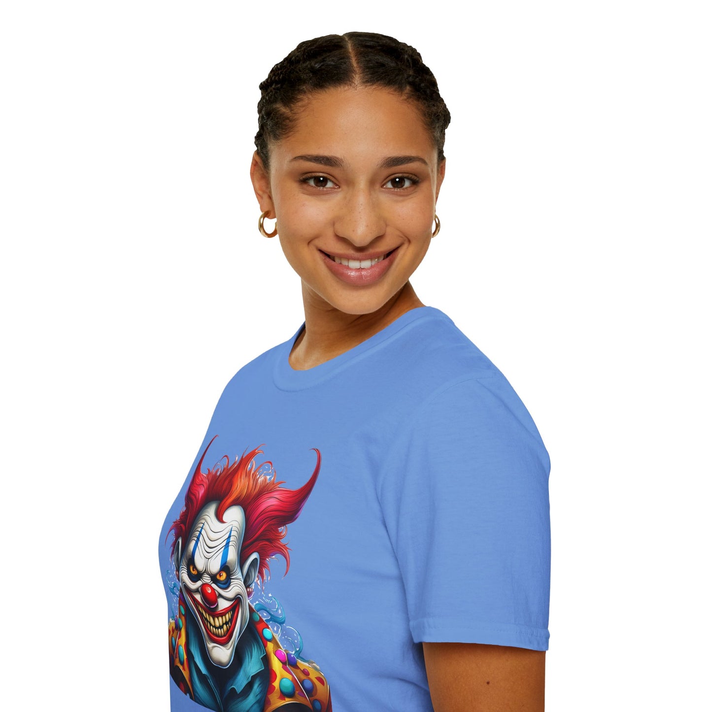 Clown Shirt, T Shirt with Clown, Funny Man Shirt, Tee Shirt with Funny Man, Circus Shirt, Shirt with Circus, Scary Man Shirt, Shirt with Scary Man