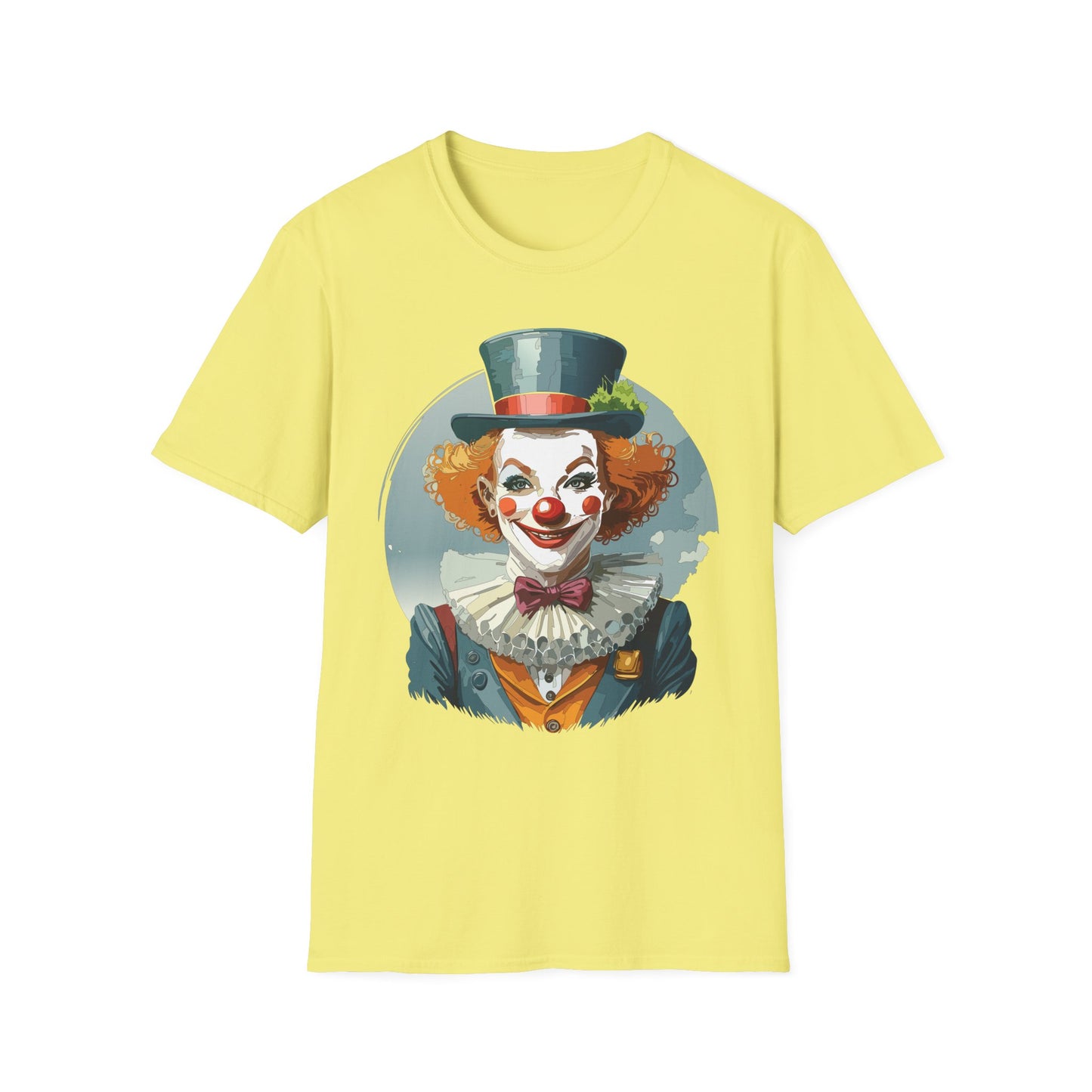 Clown Shirt, T Shirt with Clown, Funny Man Shirt, Tee Shirt with Funny Man, Circus Shirt, Shirt with Circus, Scary Man Shirt, Shirt with Scary Man