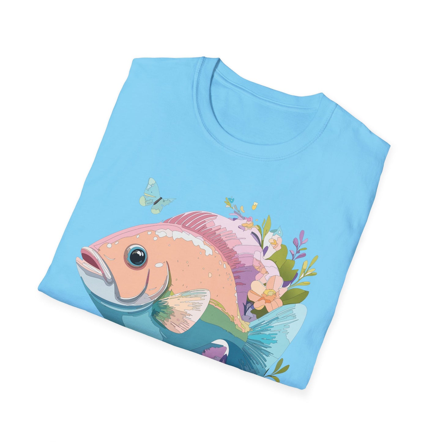 Fish Art Design Shirt, T Shirt with Fish, Graphic Shirt, Tee Shirt with Graphic Design, Shirt with Fish Graphic Art